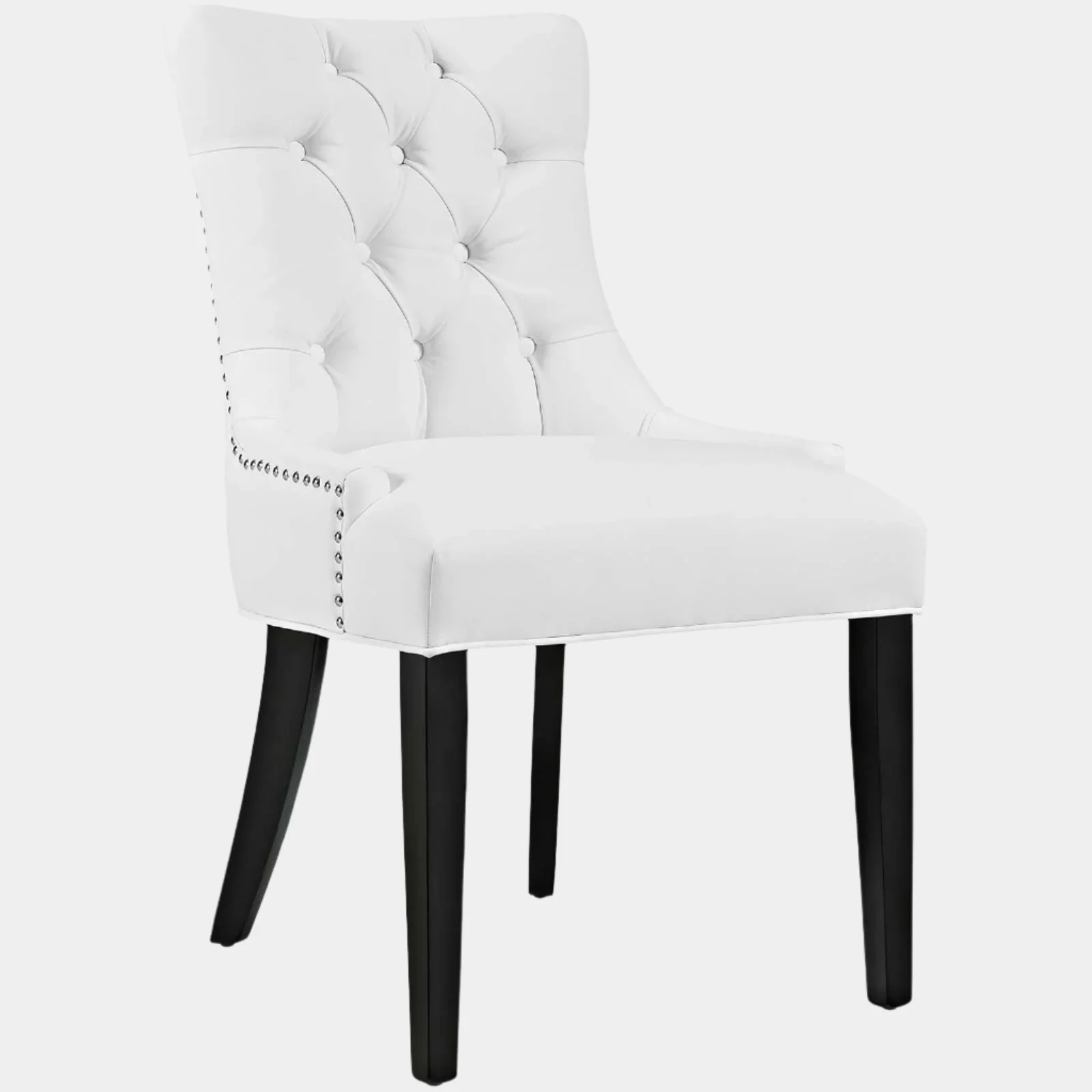 Regent Tufted Vegan Leather Dining Chair - Image 17
