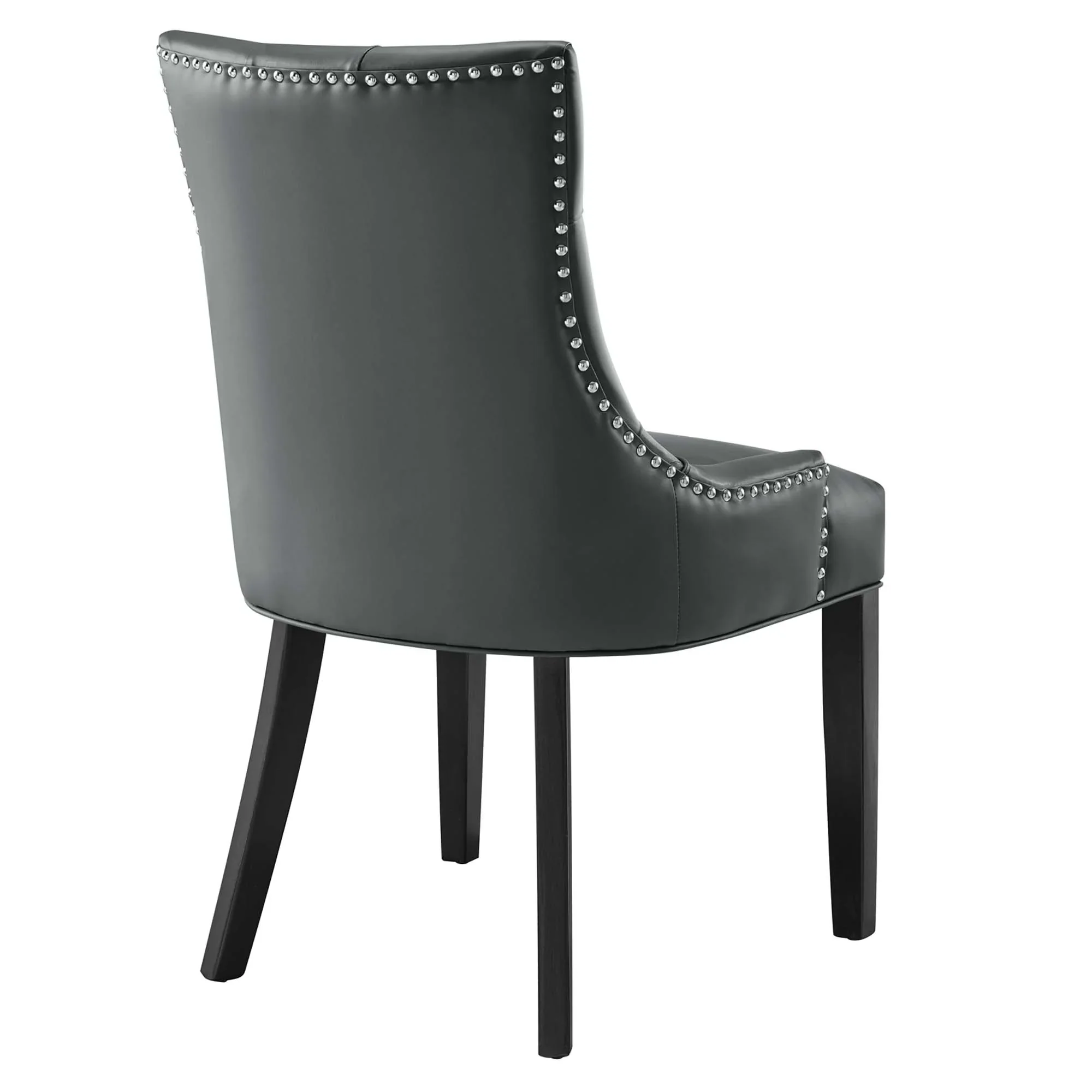Regent Tufted Vegan Leather Dining Chair - Image 5