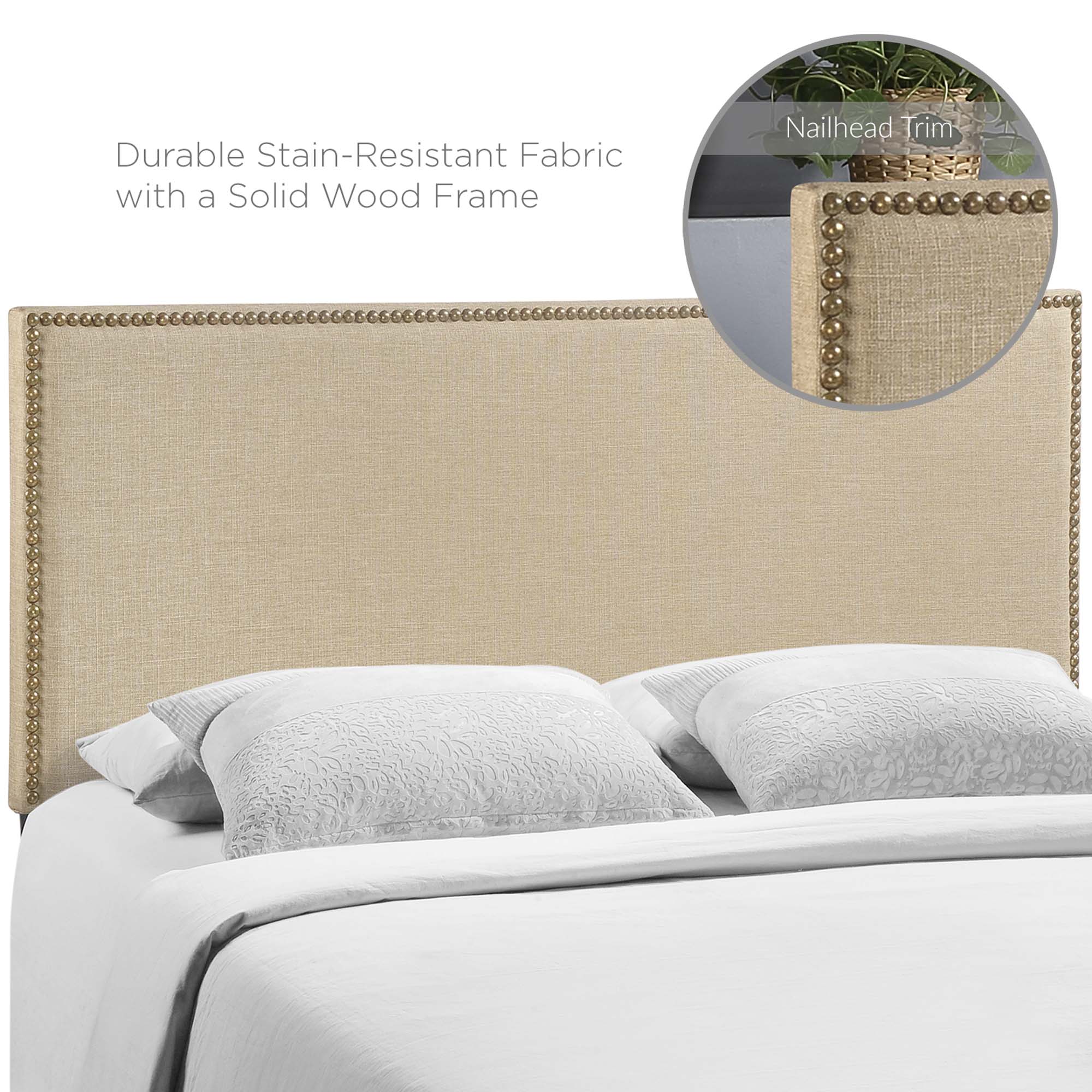 Region Nailhead Upholstered Headboard - Image 5