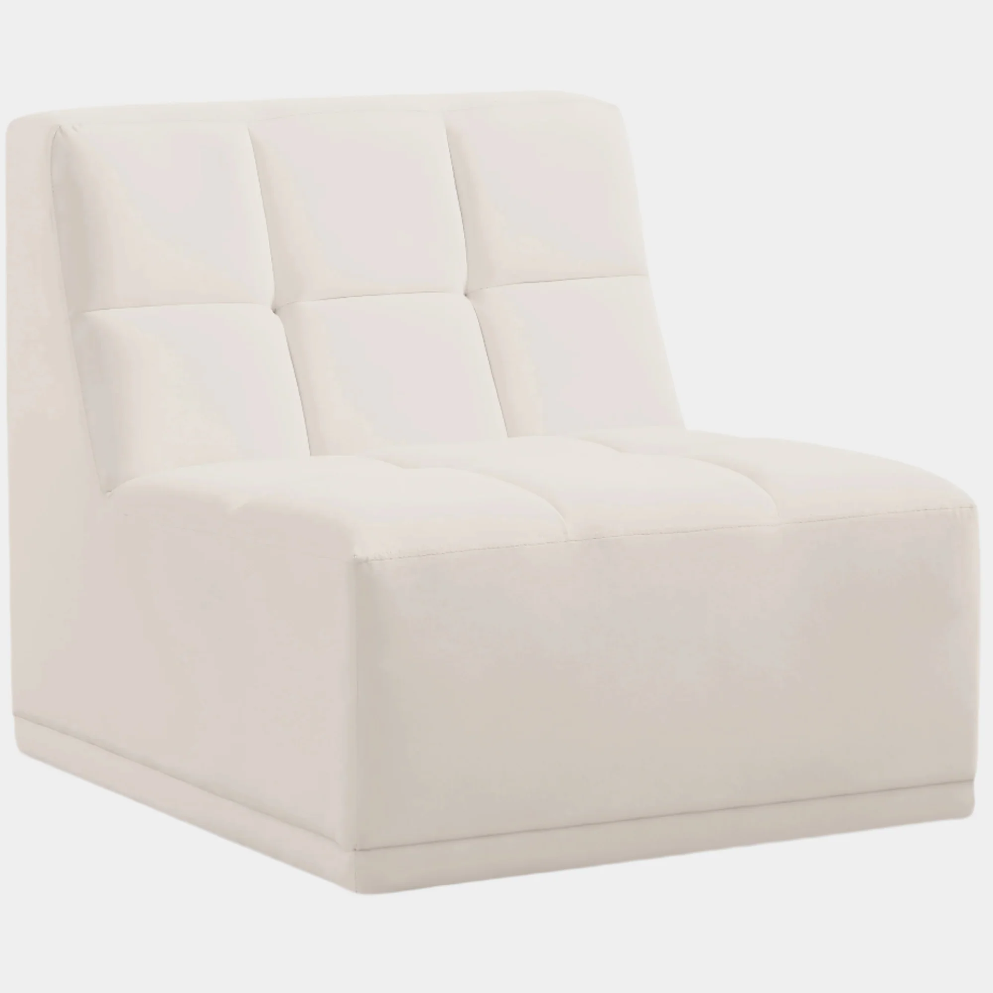 Relax Velvet Upholstered Armless Modular Chair - Image 23