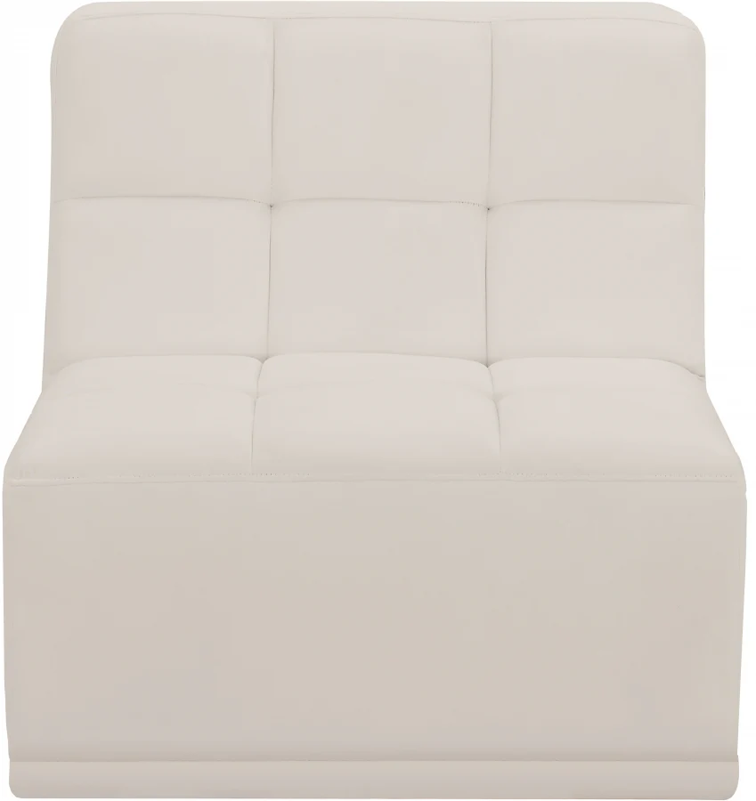 Relax Velvet Upholstered Armless Modular Chair - Image 27