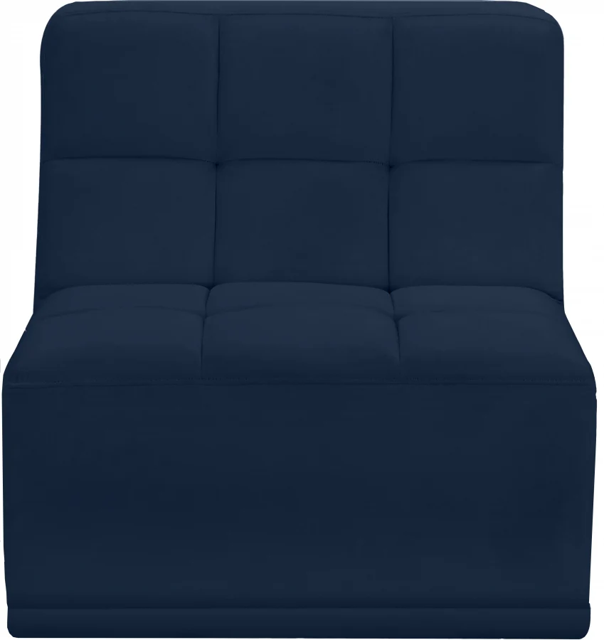 Relax Velvet Upholstered Armless Modular Chair - Image 38