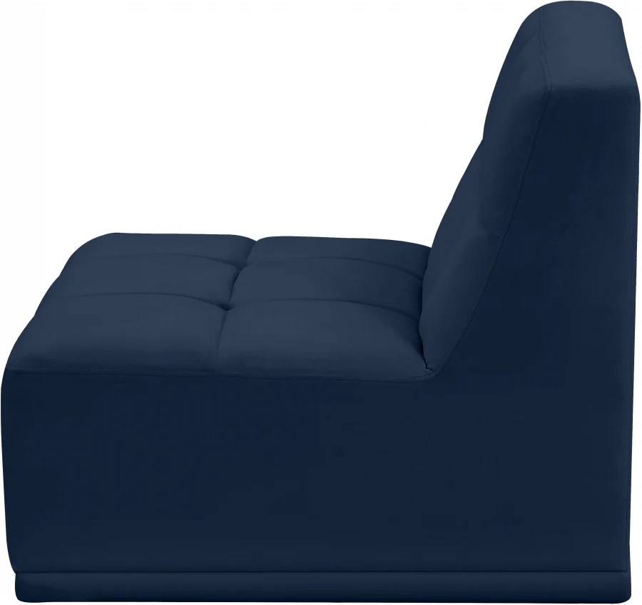 Relax Velvet Upholstered Armless Modular Chair - Image 39