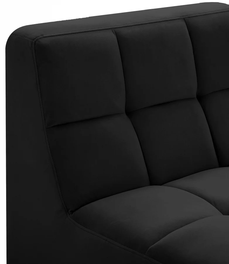 Relax Velvet Upholstered Armless Modular Chair - Image 8