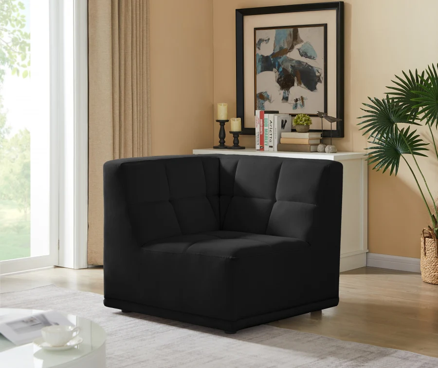 Relax Velvet Upholstered Corner Modular Chair - Image 2