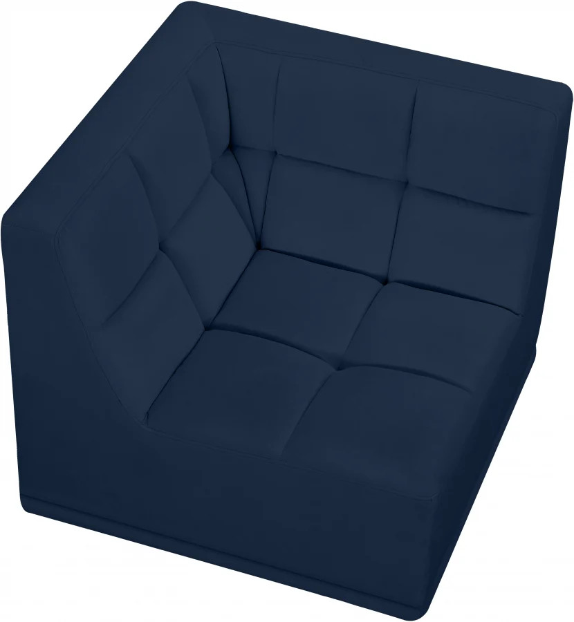 Relax Velvet Upholstered Corner Modular Chair - Image 39