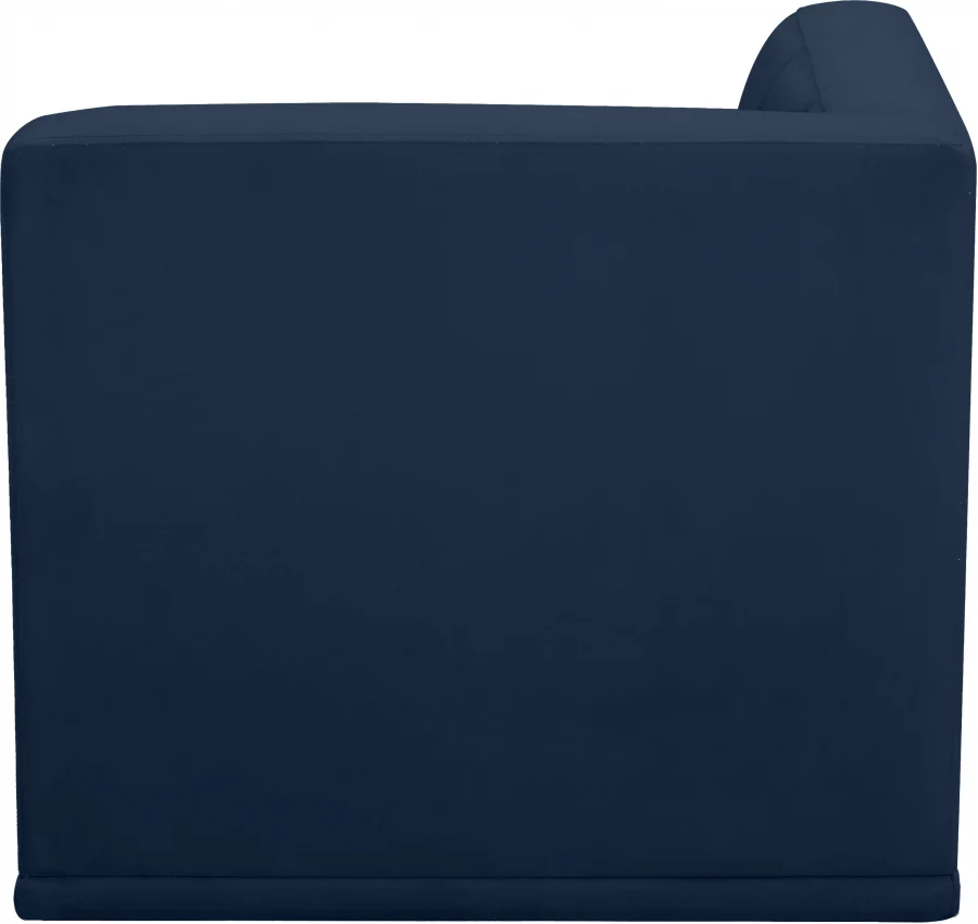 Relax Velvet Upholstered Corner Modular Chair - Image 40