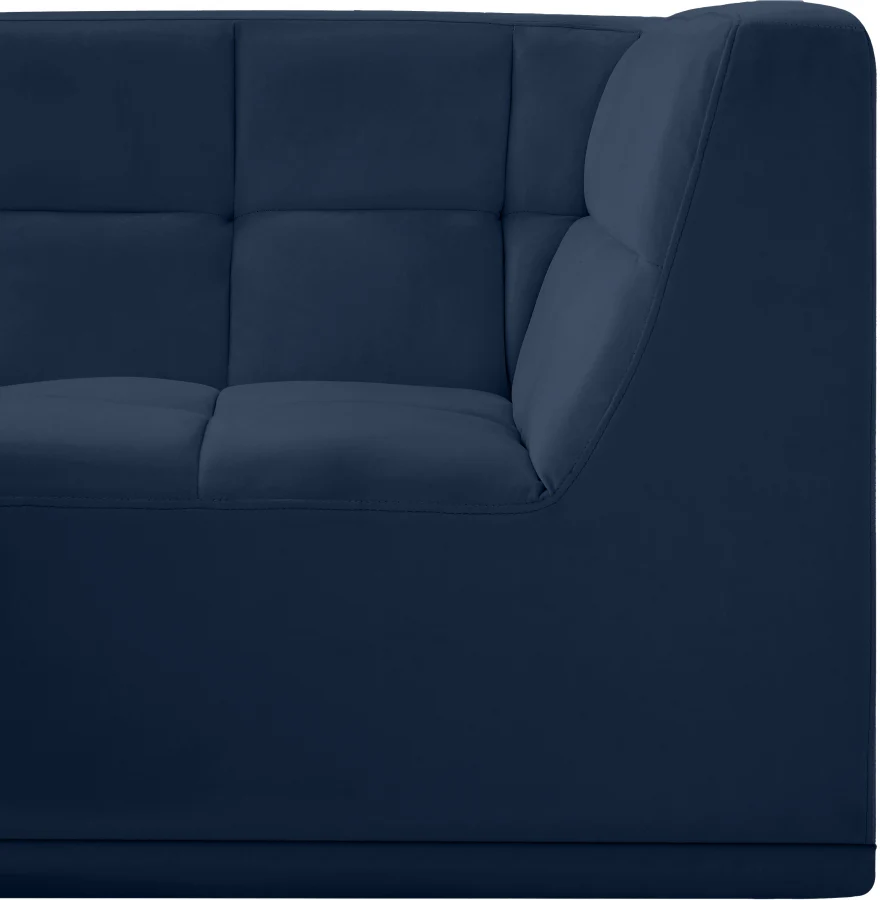 Relax Velvet Upholstered Corner Modular Chair - Image 41