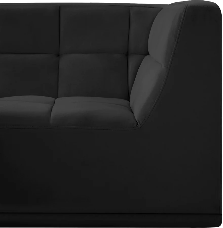 Relax Velvet Upholstered Corner Modular Chair - Image 8