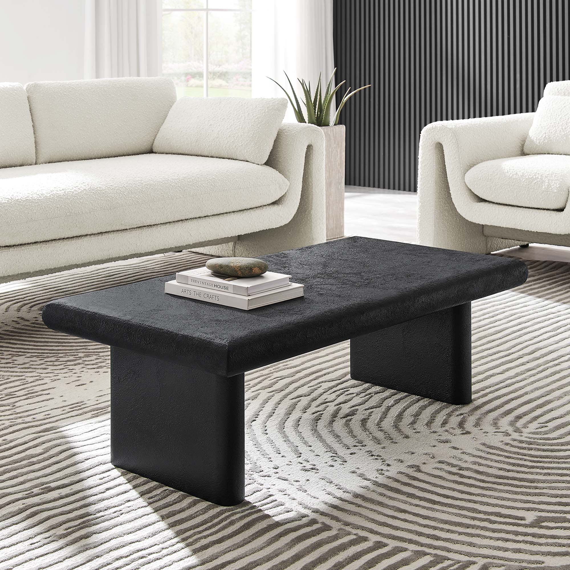 Relic Concrete Textured Coffee Table - Image 2