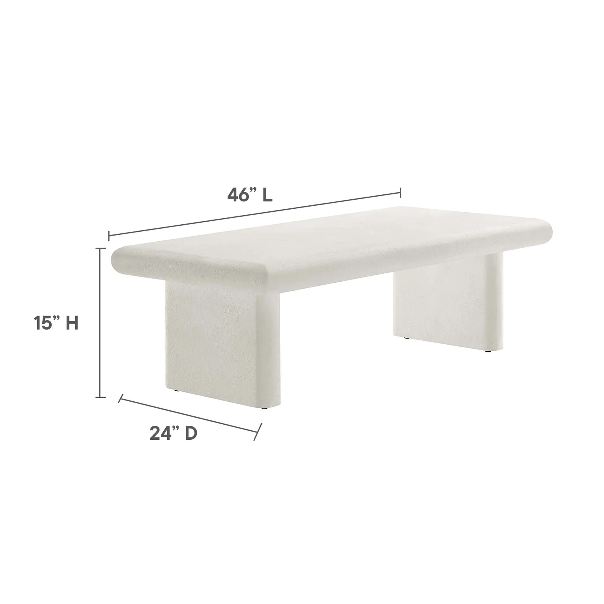 Relic Concrete Textured Coffee Table - Image 20