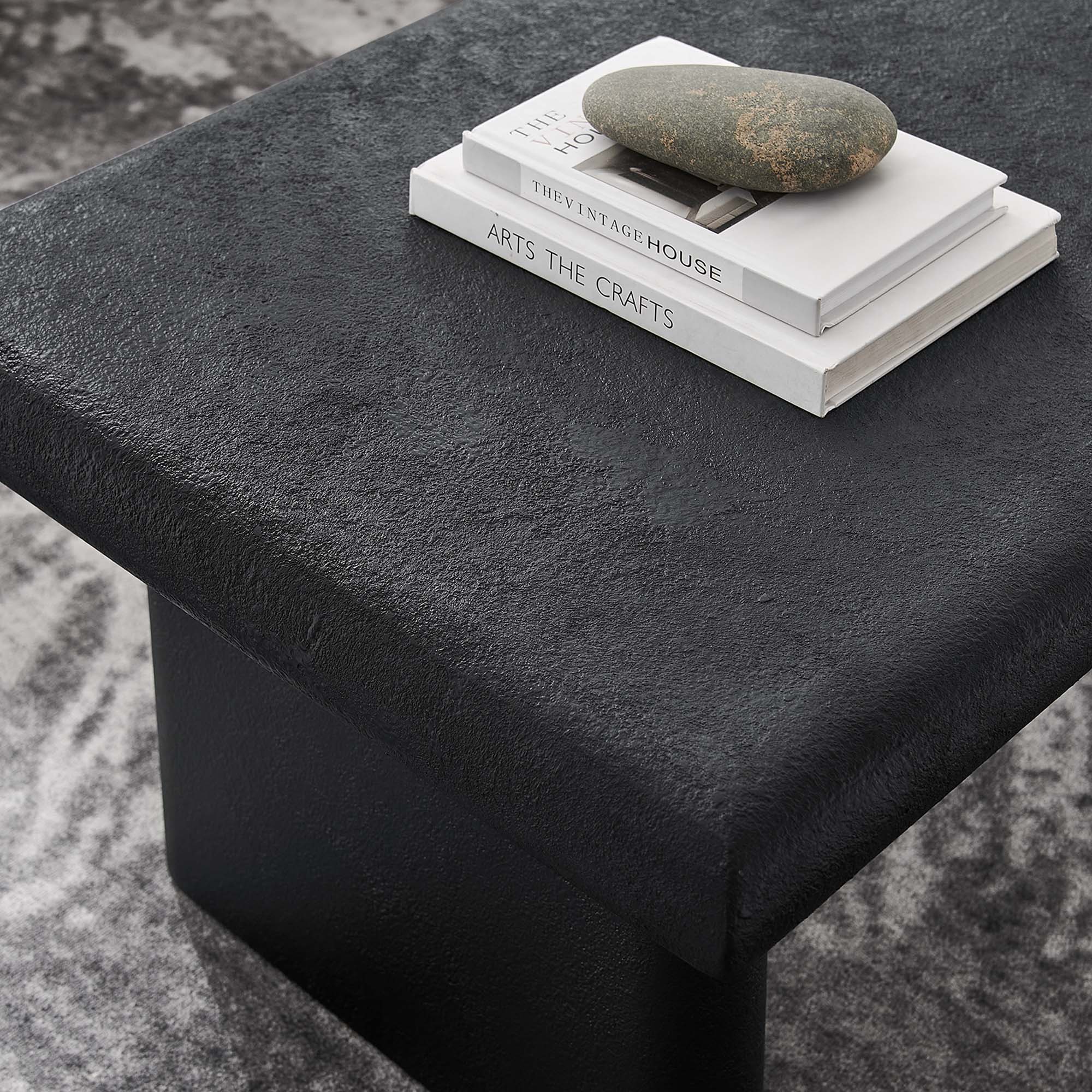 Relic Concrete Textured Coffee Table - Image 3