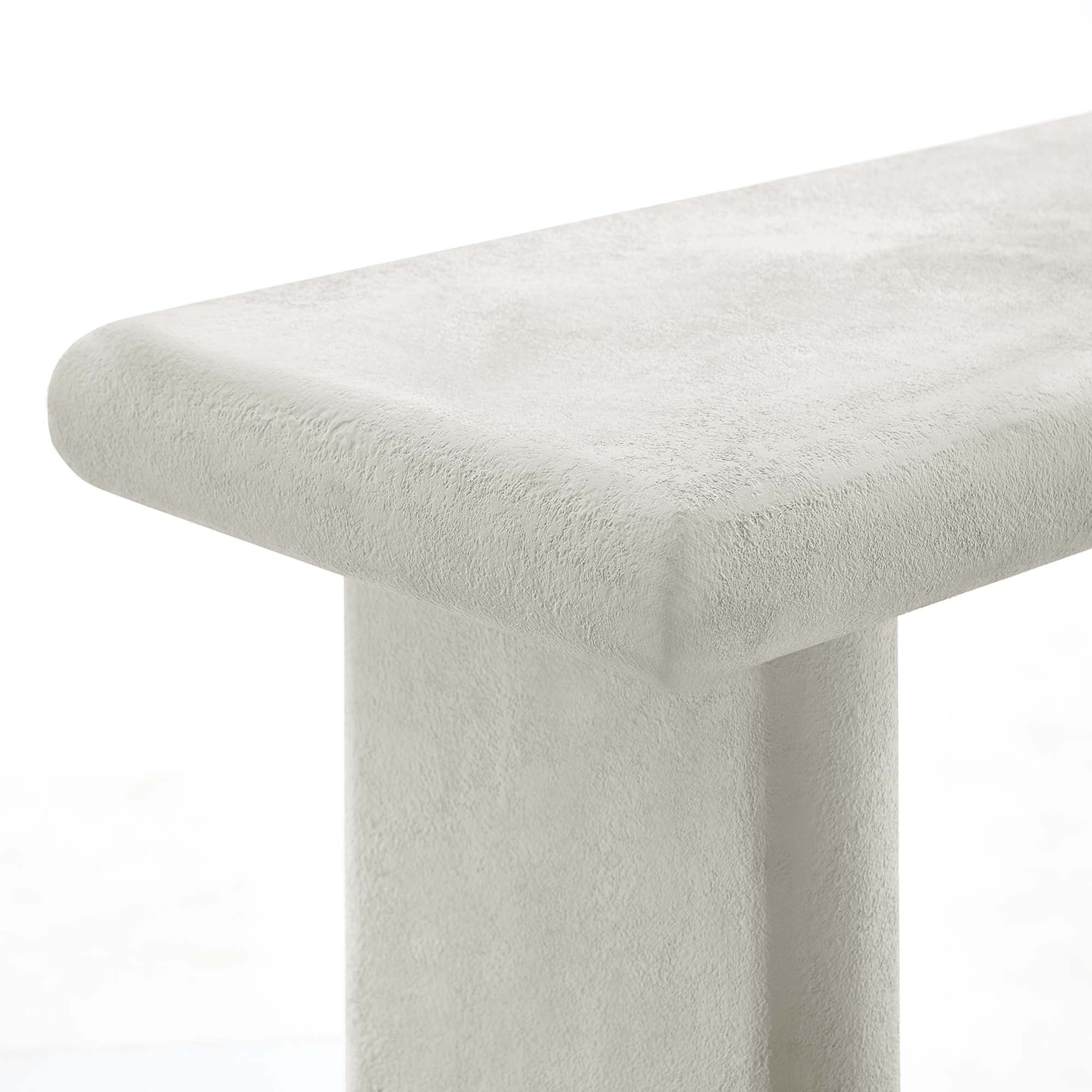Relic Concrete Textured Console Table - Image 17
