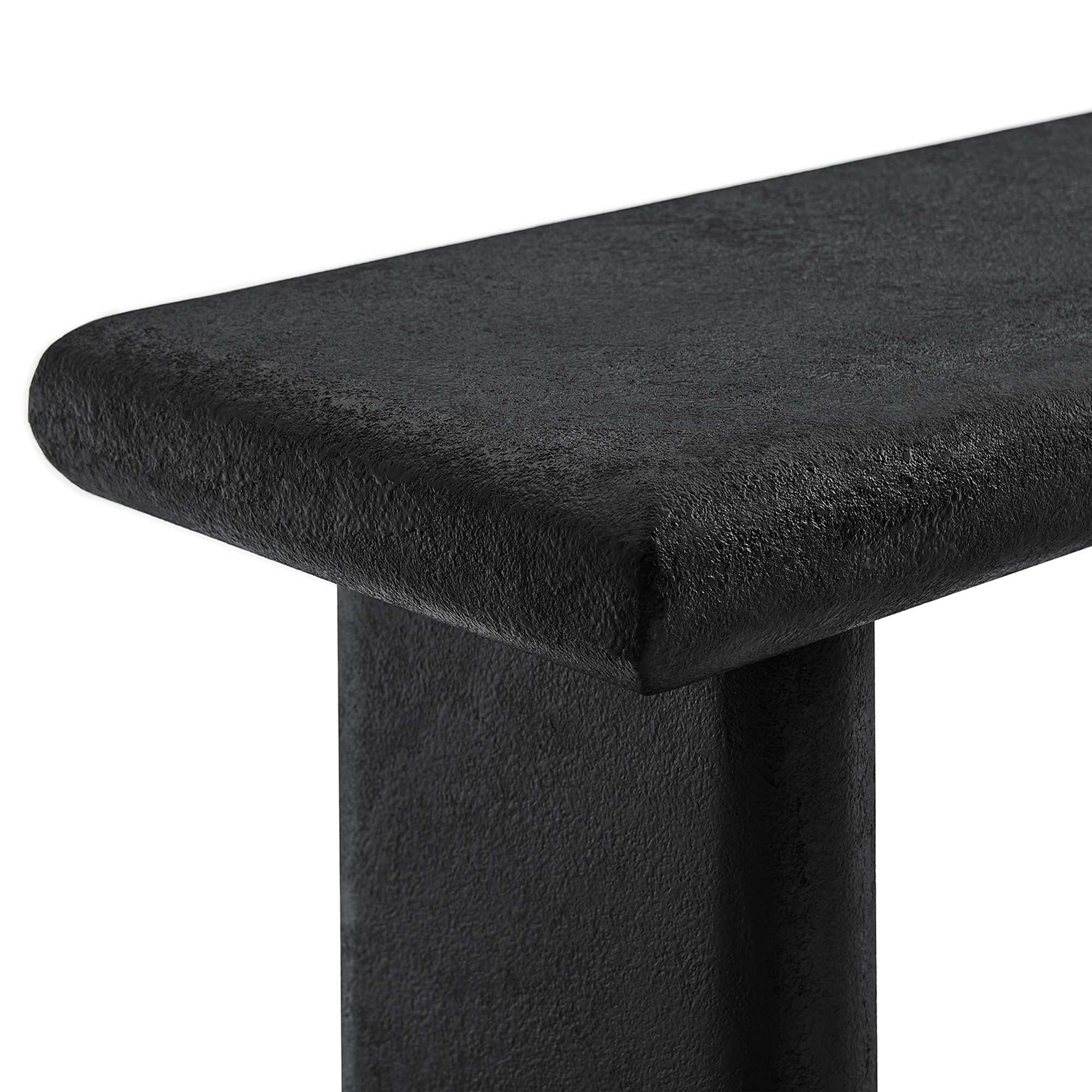 Relic Concrete Textured Console Table - Image 7