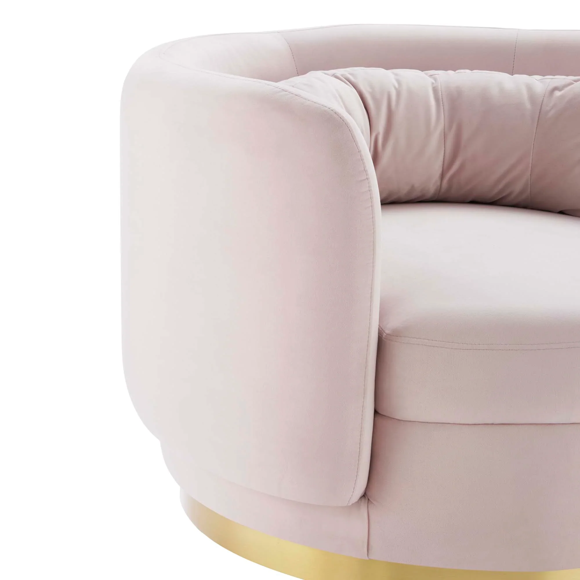Relish Performance Velvet Swivel Chair - Image 6