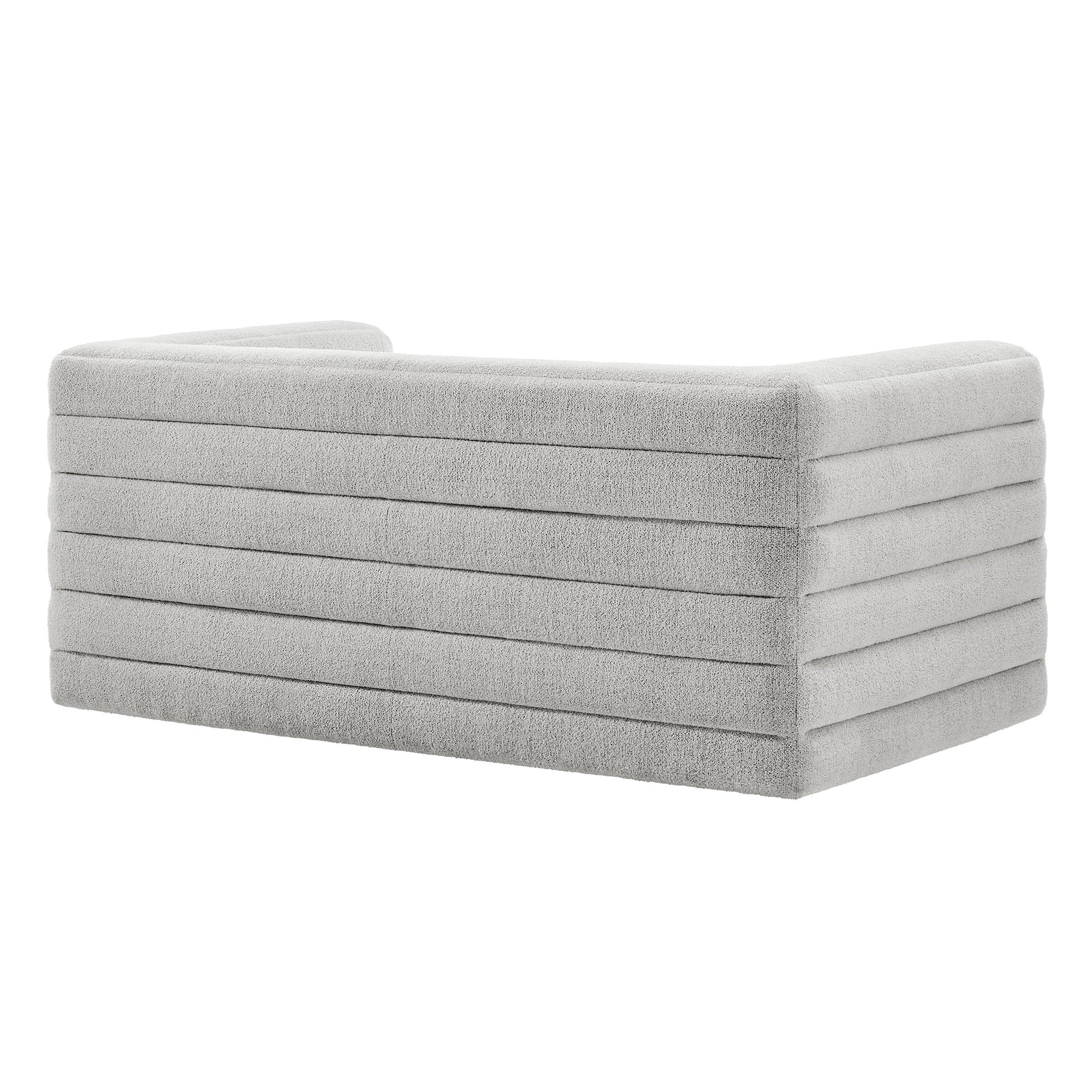 Relle Channel Tufted Boucle Upholstered Loveseat - Image 14