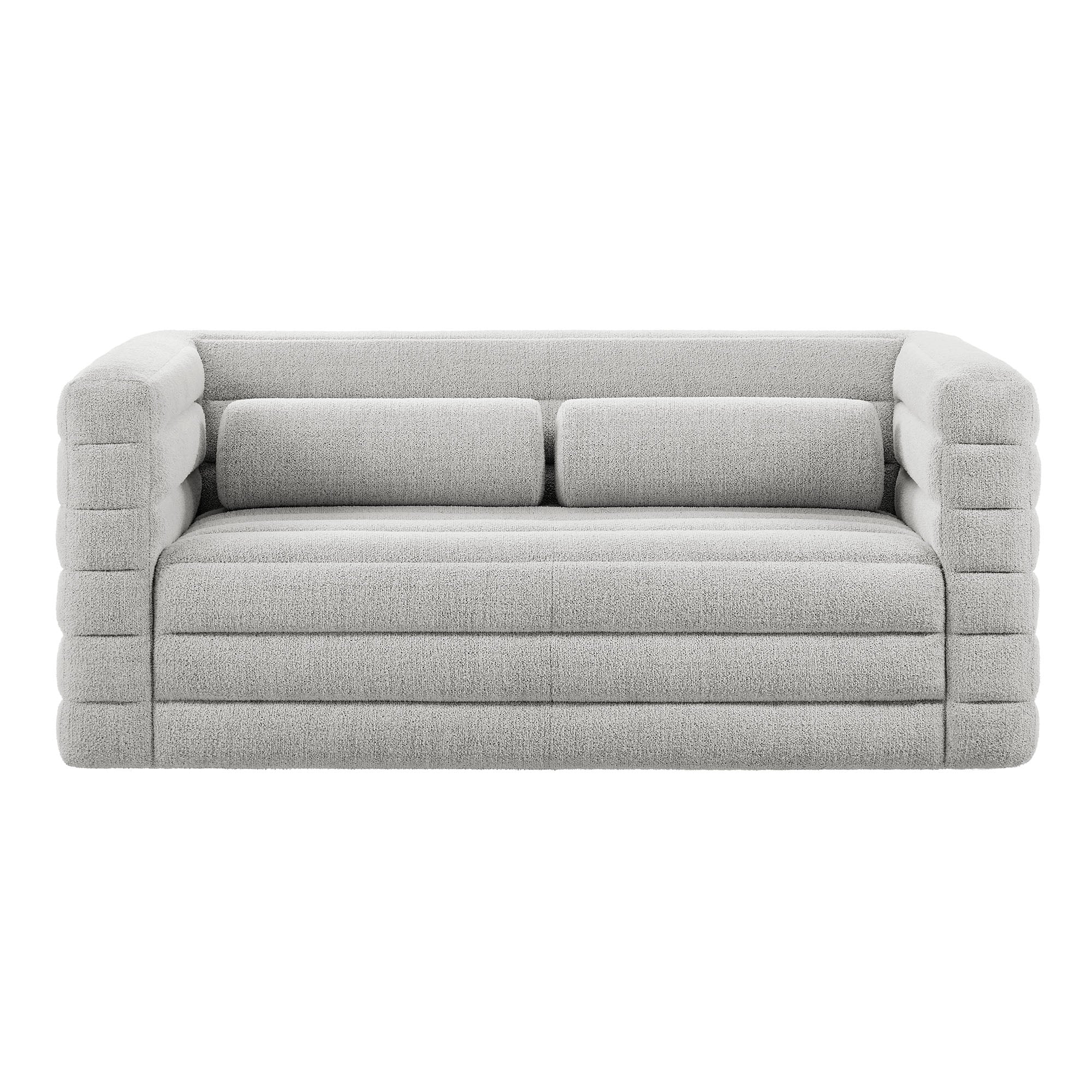 Relle Channel Tufted Boucle Upholstered Loveseat - Image 15