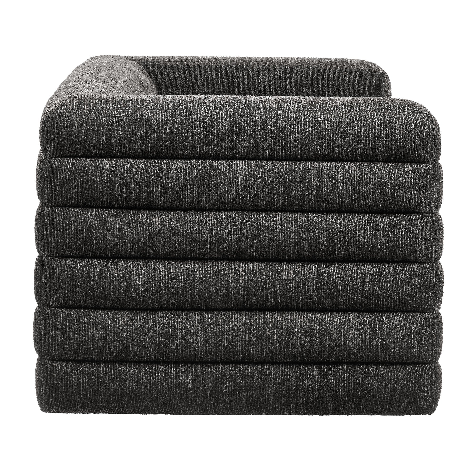 Relle Channel Tufted Boucle Upholstered Loveseat - Image 4