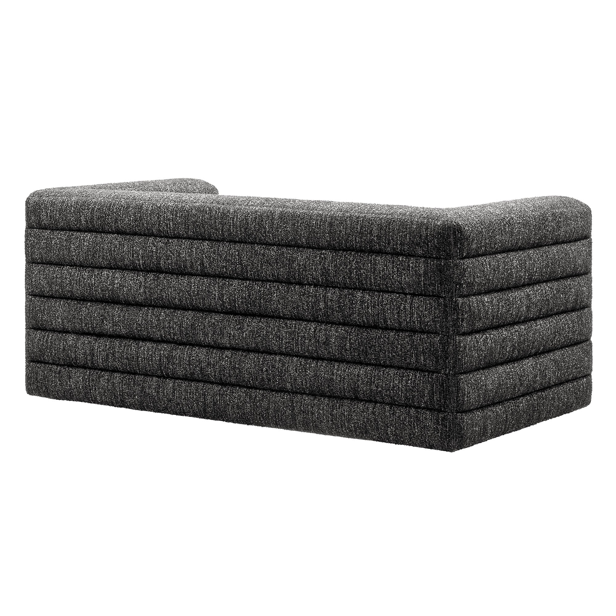 Relle Channel Tufted Boucle Upholstered Loveseat - Image 5