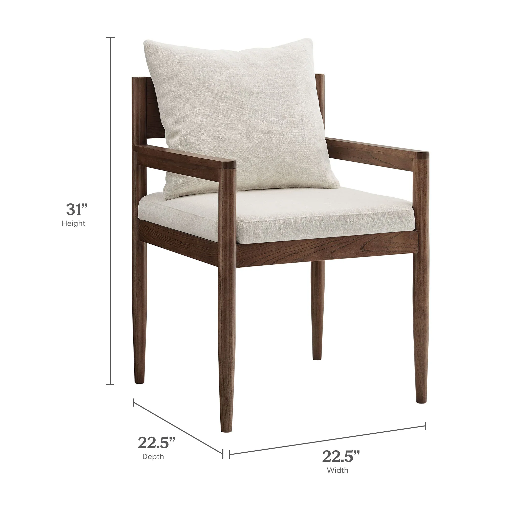 Remington Wood Dining Armchair - Image 9