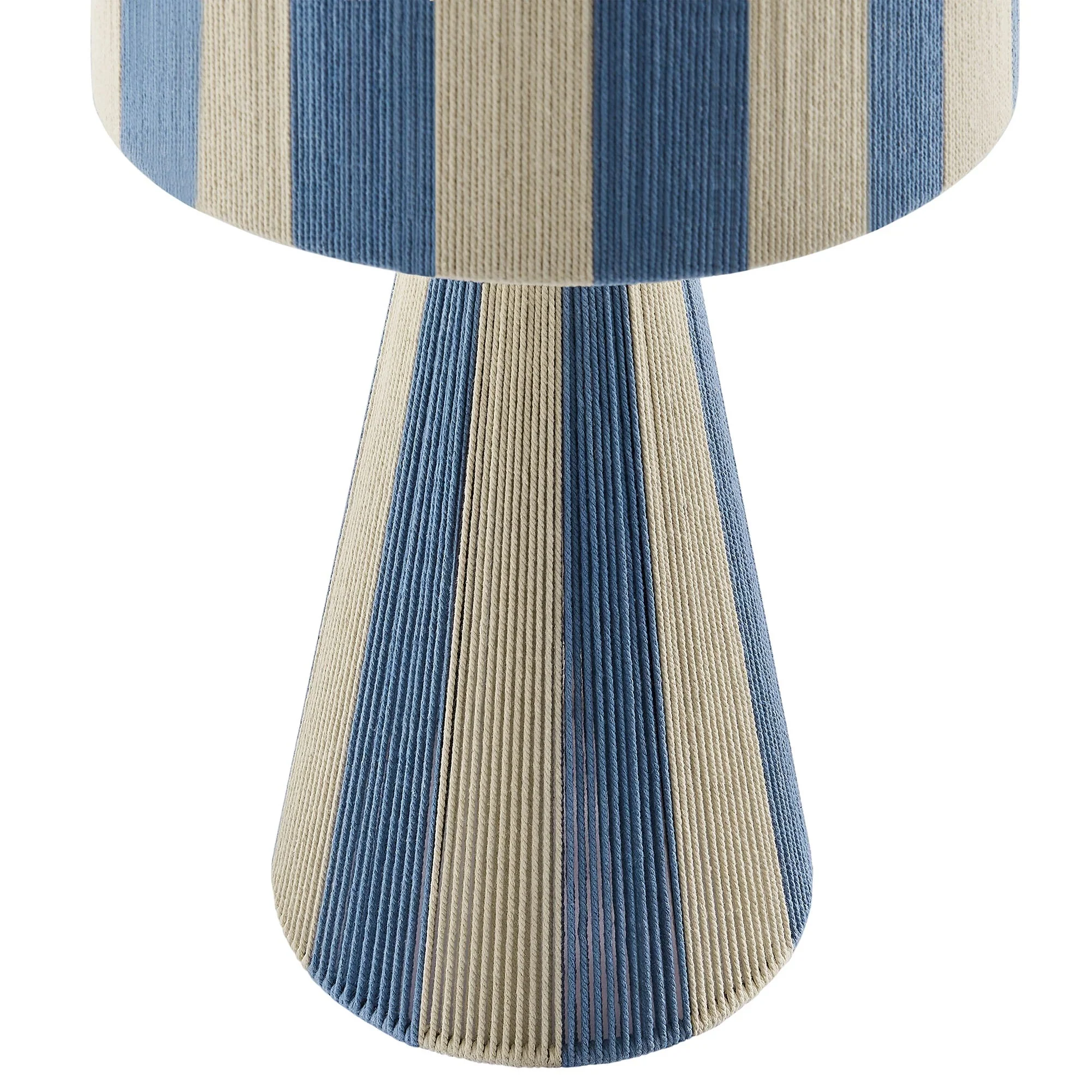 Renae Handwoven Cotton Thread Striped Table Lamp - Image 26