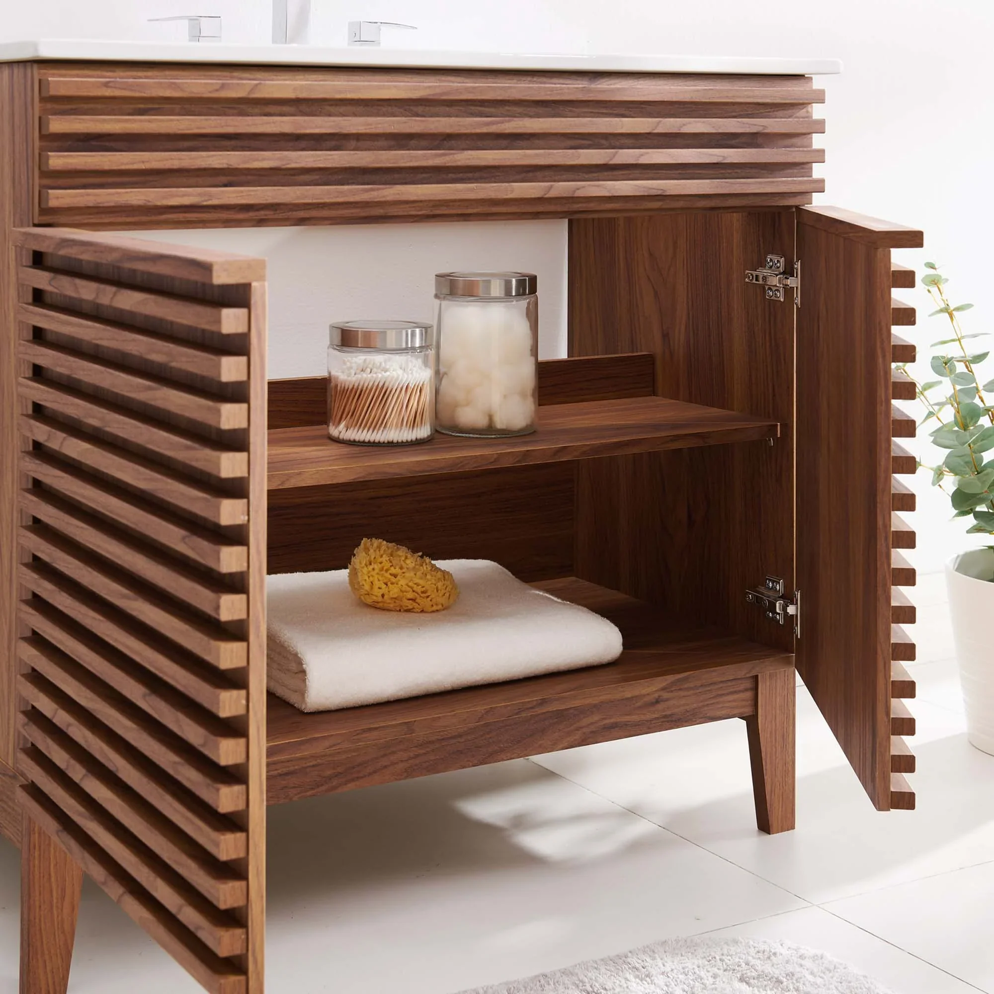 Render Bathroom Vanities with White Basin Included - Image 67