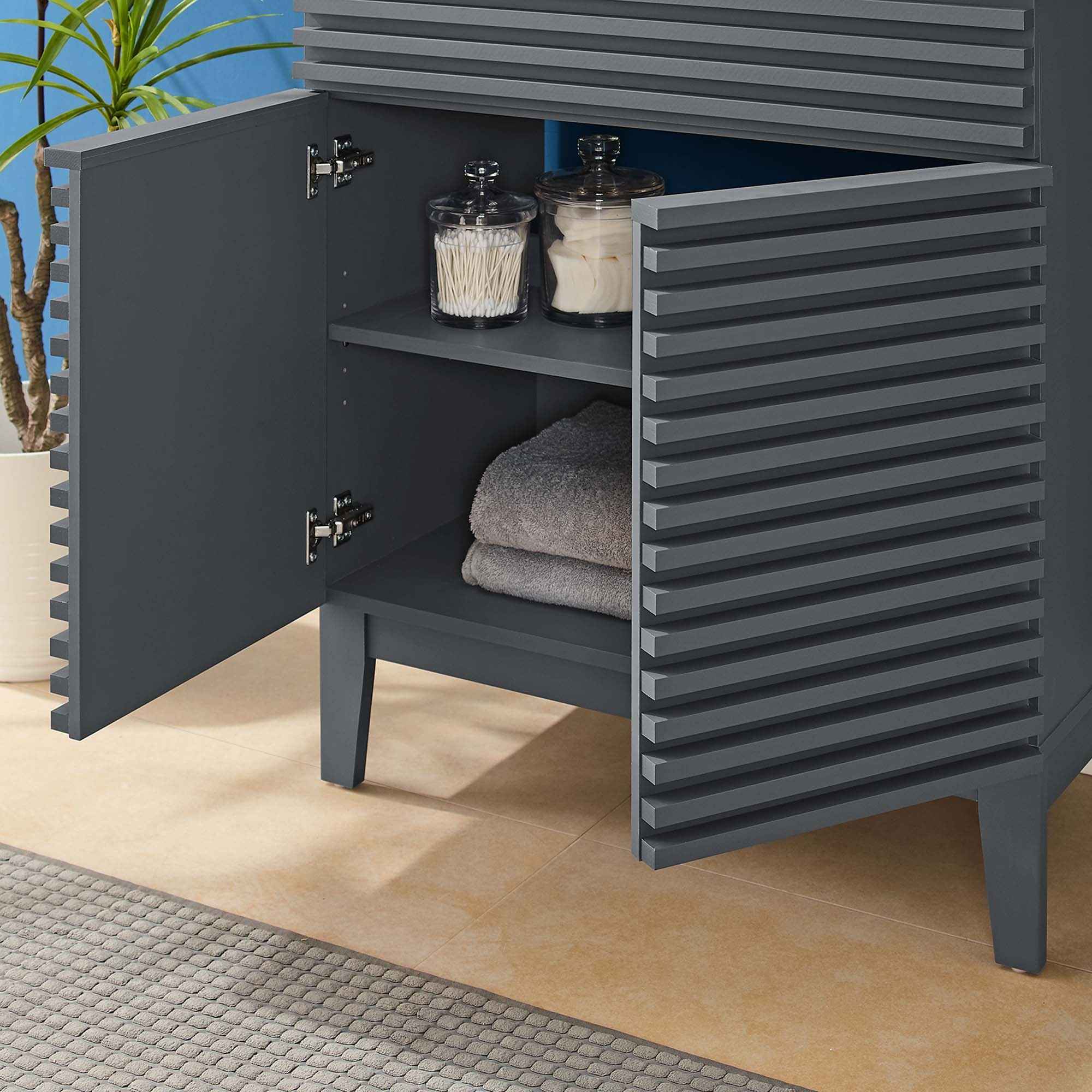 Render Bathroom Vanity with Black Basin Included - Image 117
