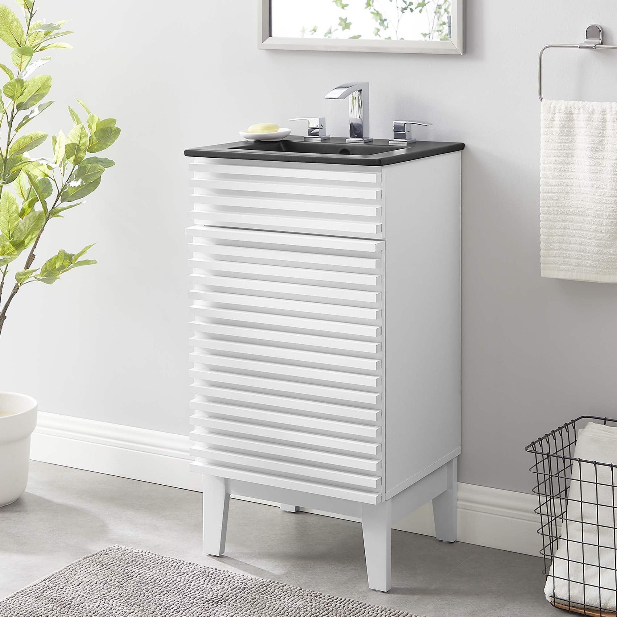 Render Bathroom Vanity with Black Basin Included - Image 164