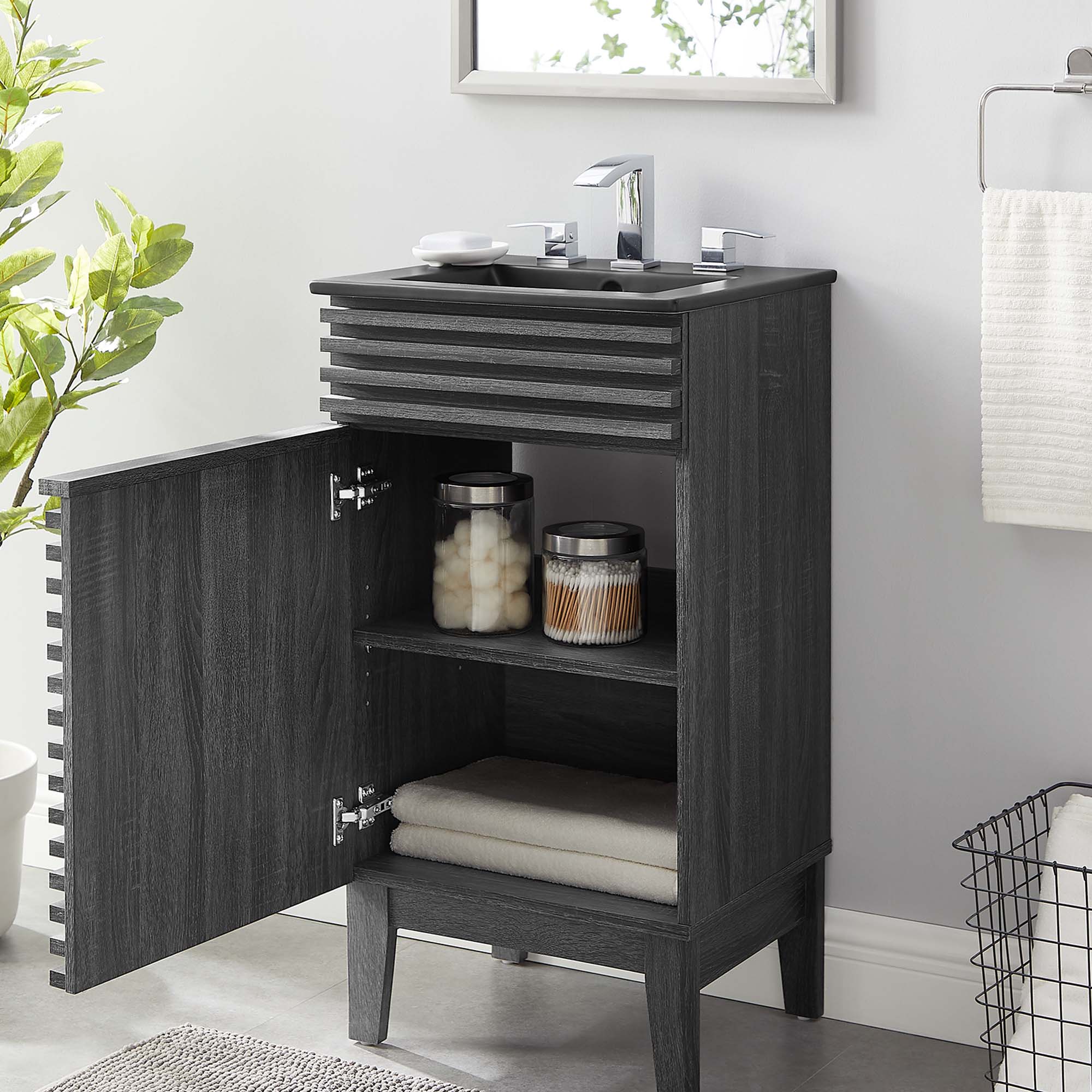 Render Bathroom Vanity with Black Basin Included - Image 176