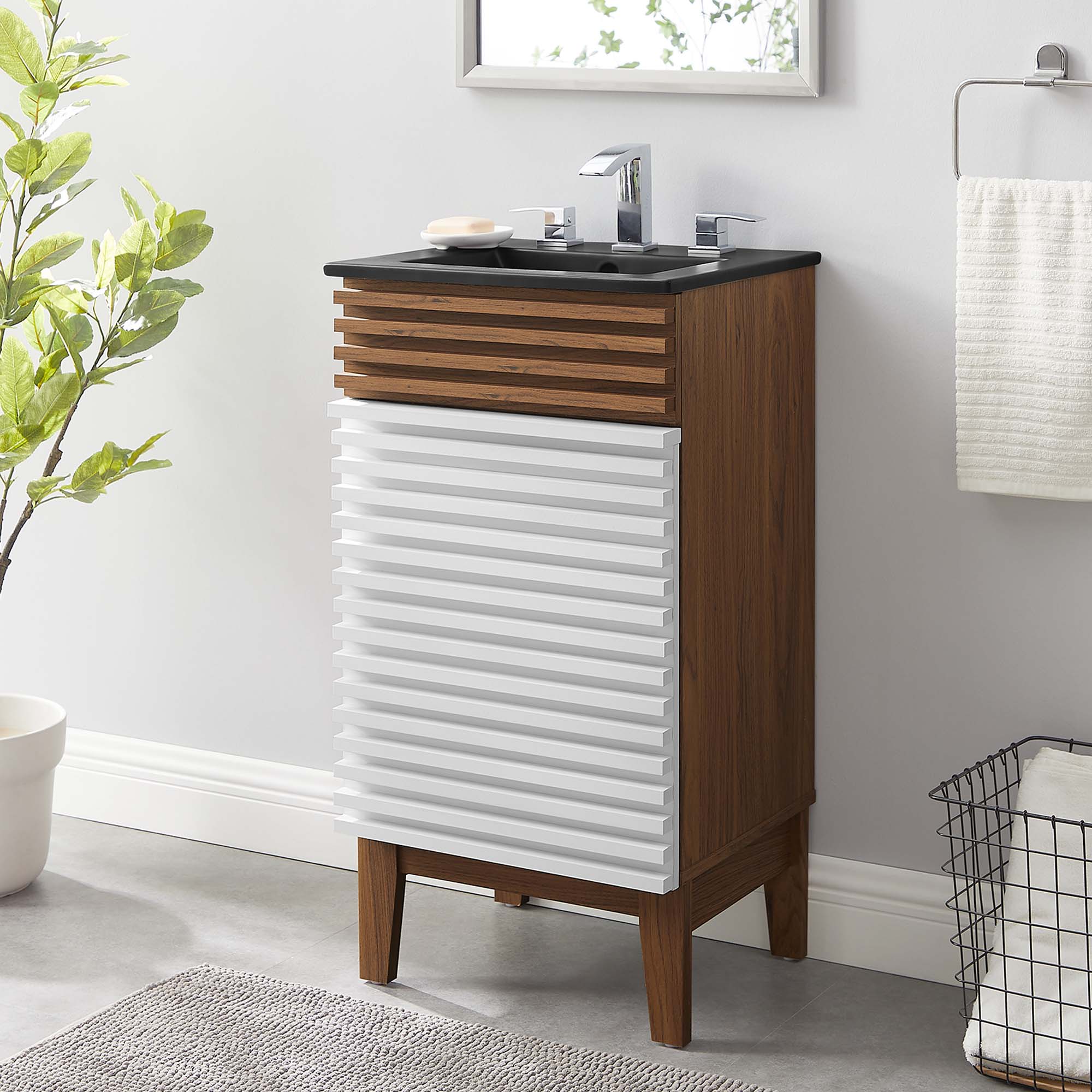 Render Bathroom Vanity with Black Basin Included - Image 186