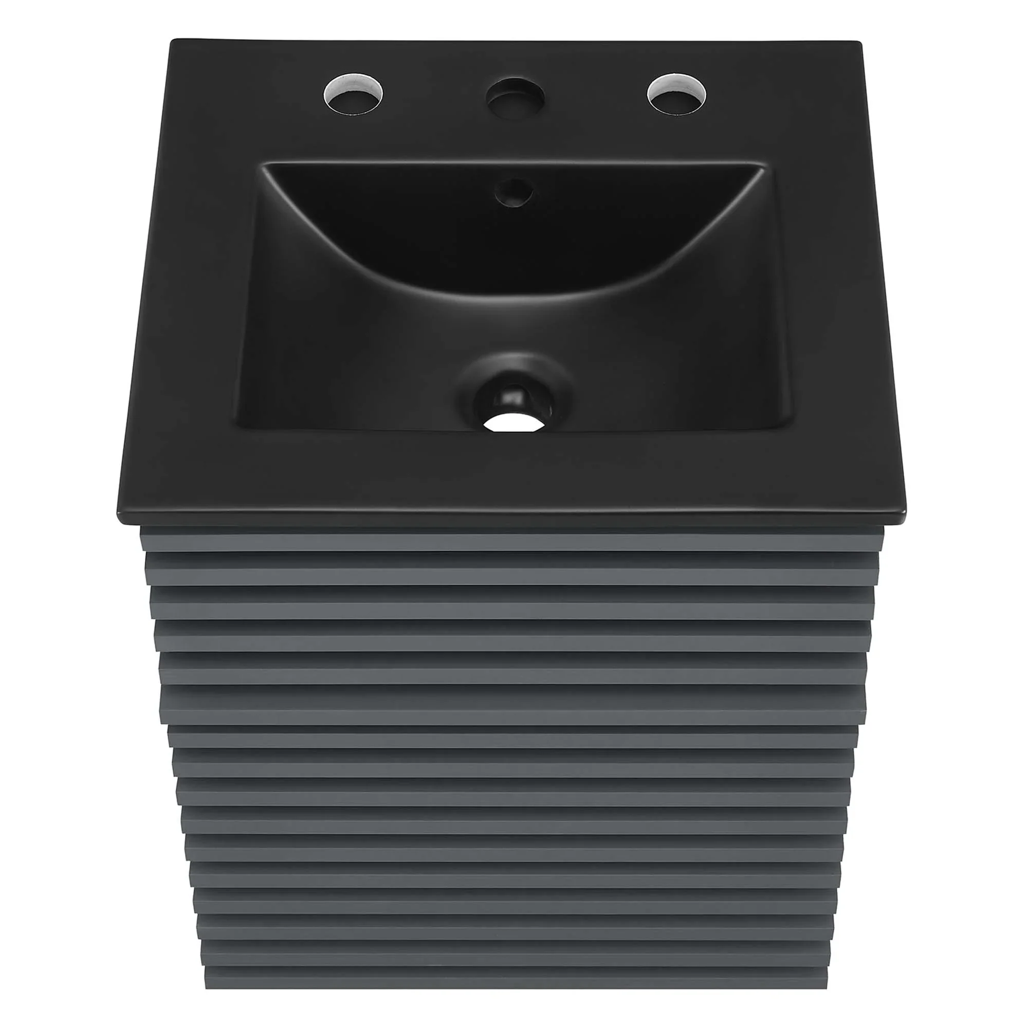 Render Wall-Mount Bathroom Vanity with Black Basin Included - Image 149