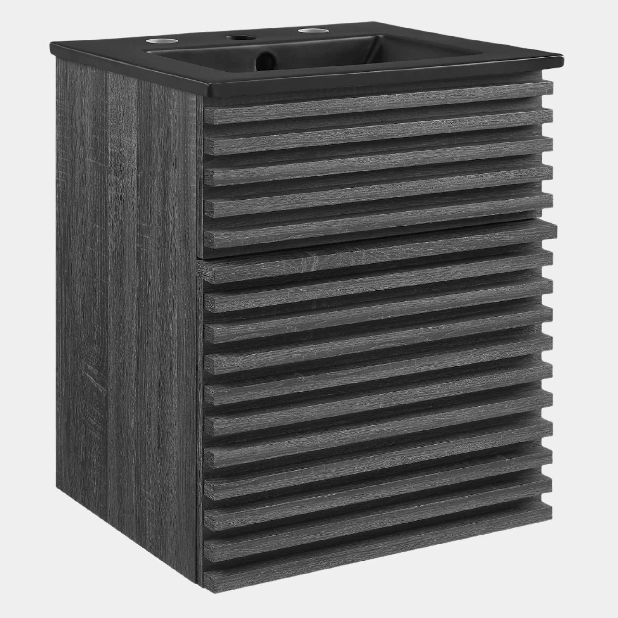 Render Wall-Mount Bathroom Vanity with Black Basin Included - Image 169