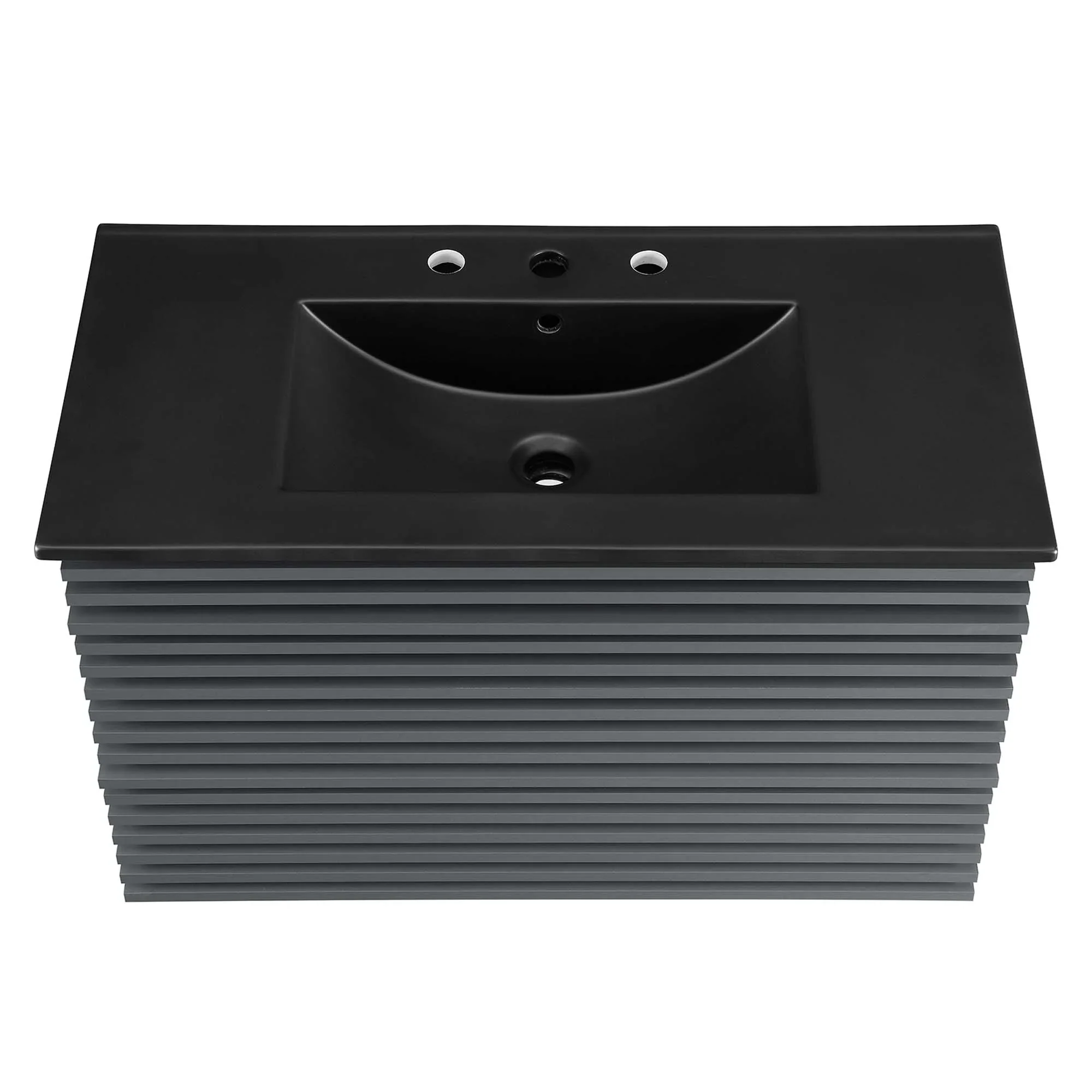 Render Wall-Mount Bathroom Vanity with Black Basin Included - Image 62