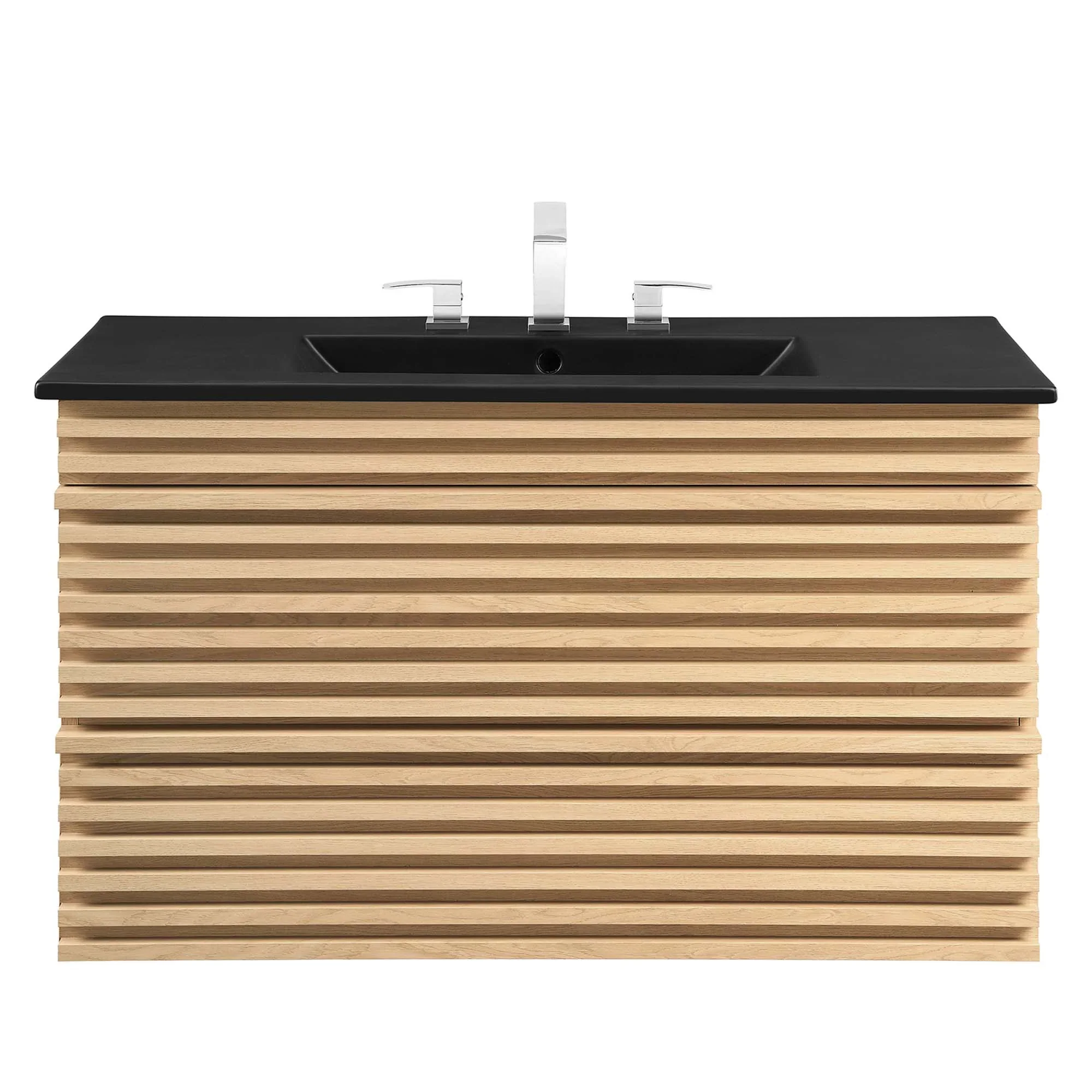 Render Wall-Mount Bathroom Vanity with Black Basin Included - Image 71