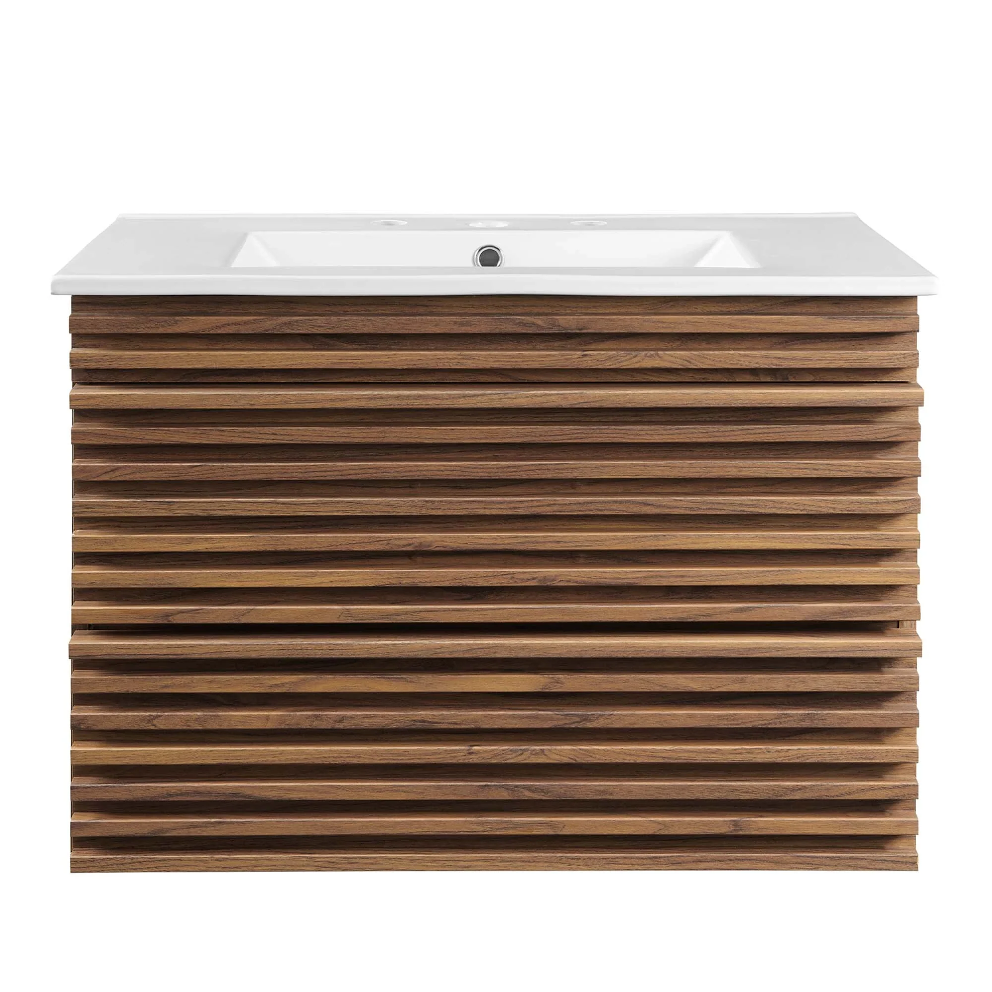 Render Wall-Mount Bathroom Vanity with White Basin Included - Image 101