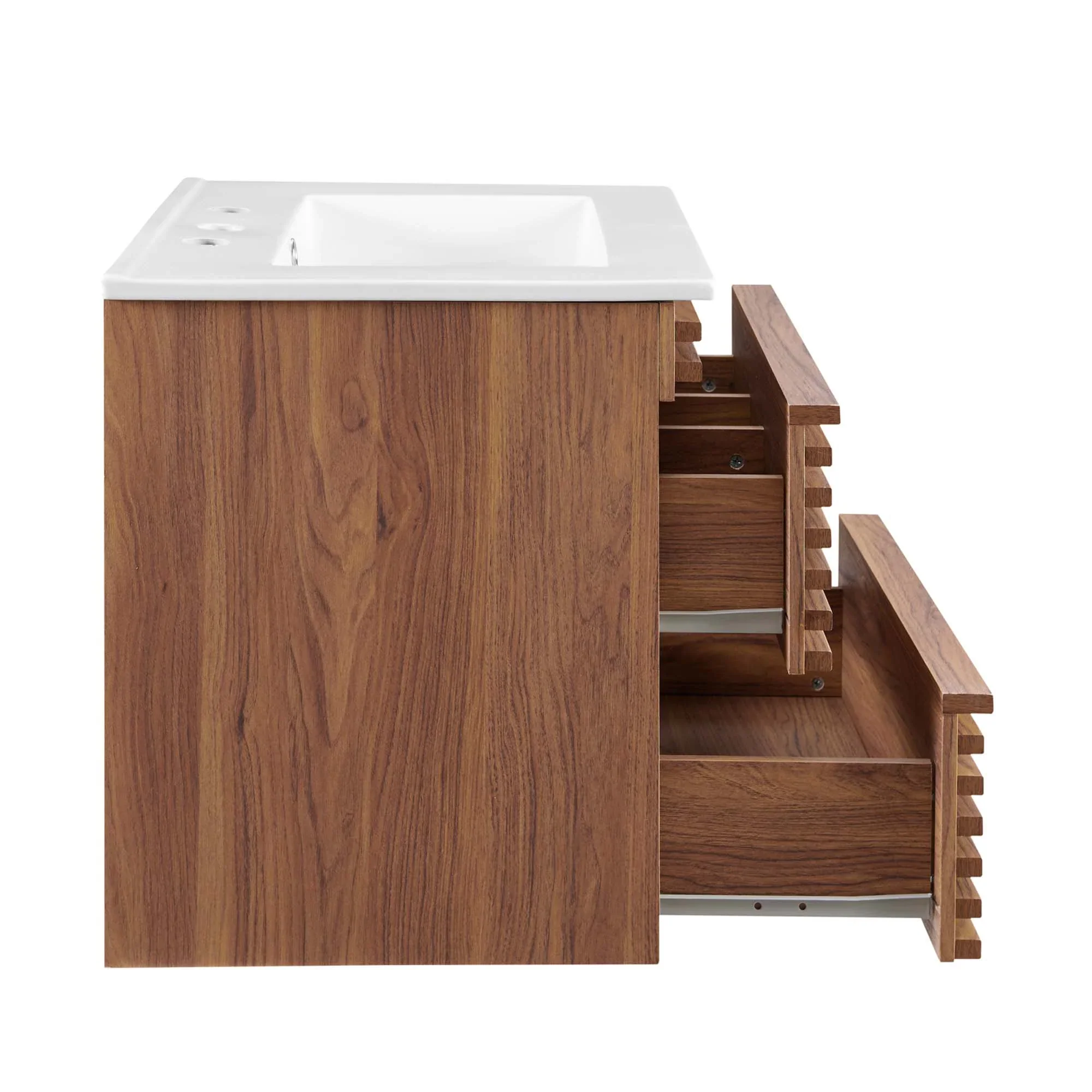 Render Wall-Mount Bathroom Vanity with White Basin Included - Image 18