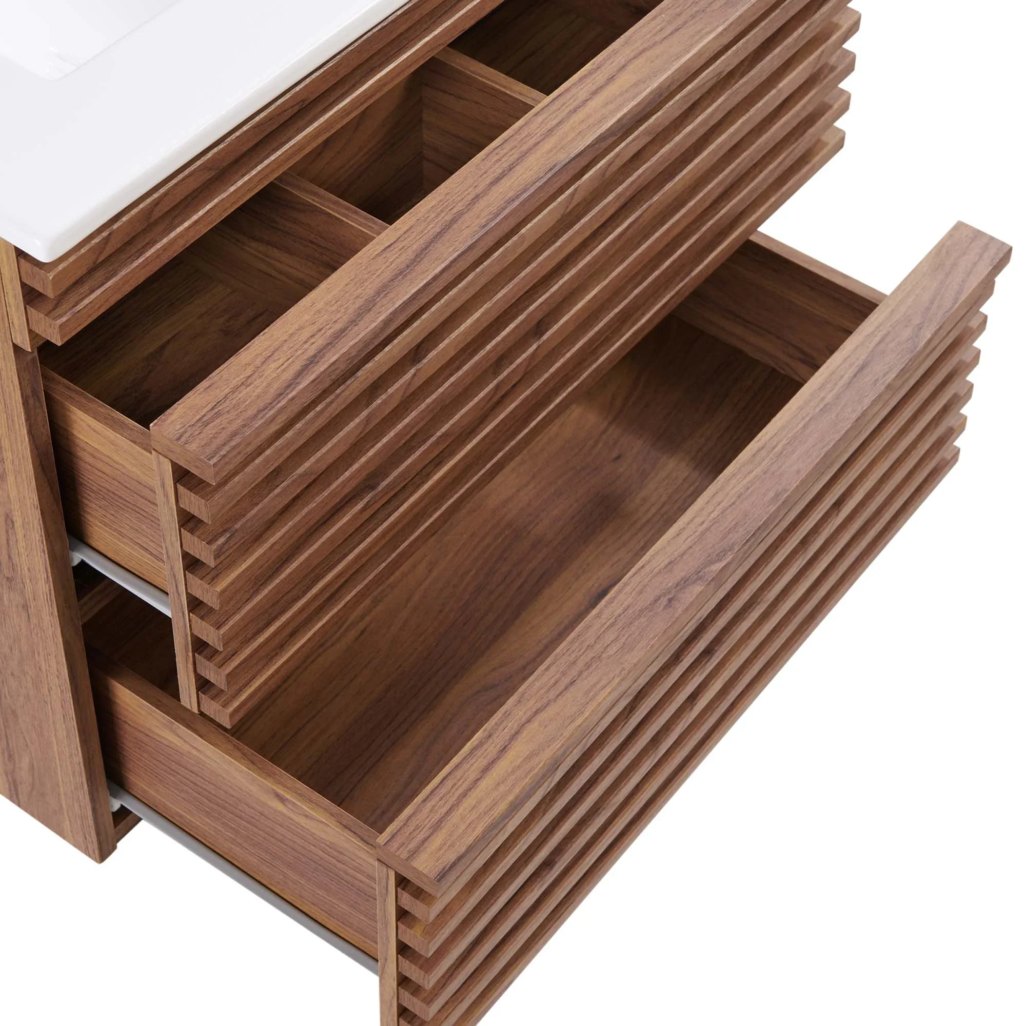 Render Wall-Mount Bathroom Vanity with White Basin Included - Image 23