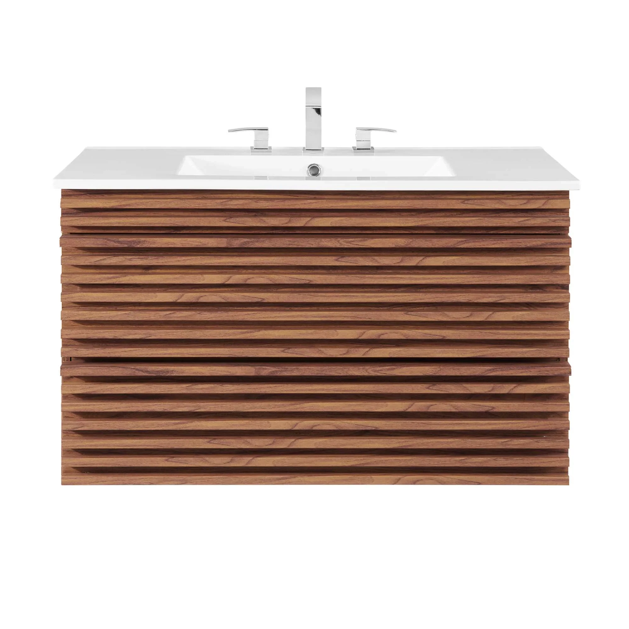 Render Wall-Mount Bathroom Vanity with White Basin Included - Image 46