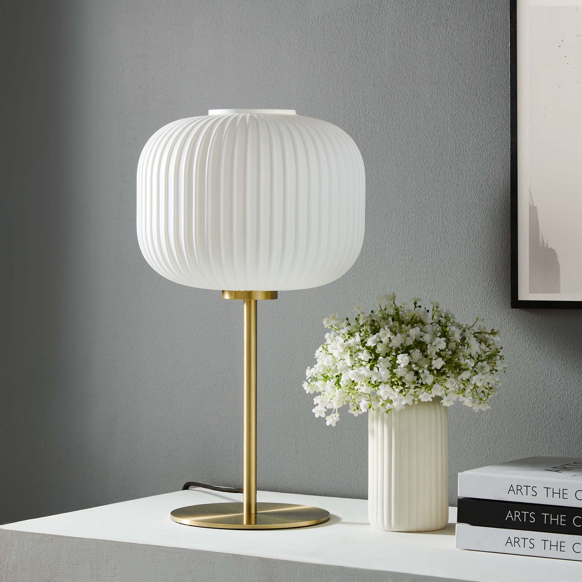 Reprise Glass Sphere Glass and Metal Table Lamp - Image 9