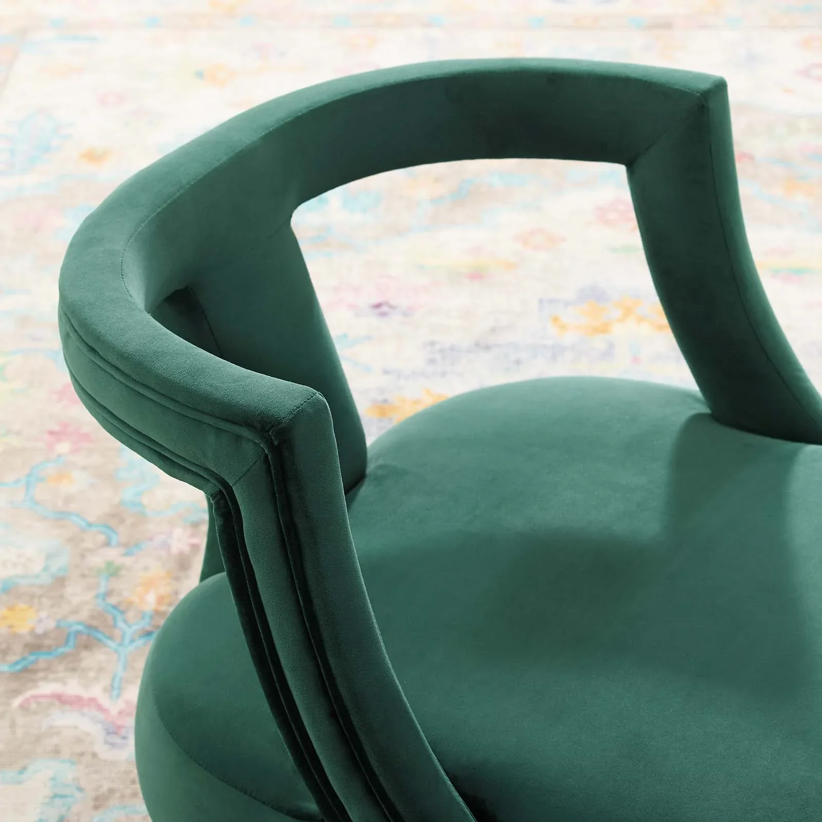 Requisite Accent Lounge Performance Velvet Armchair - Image 9