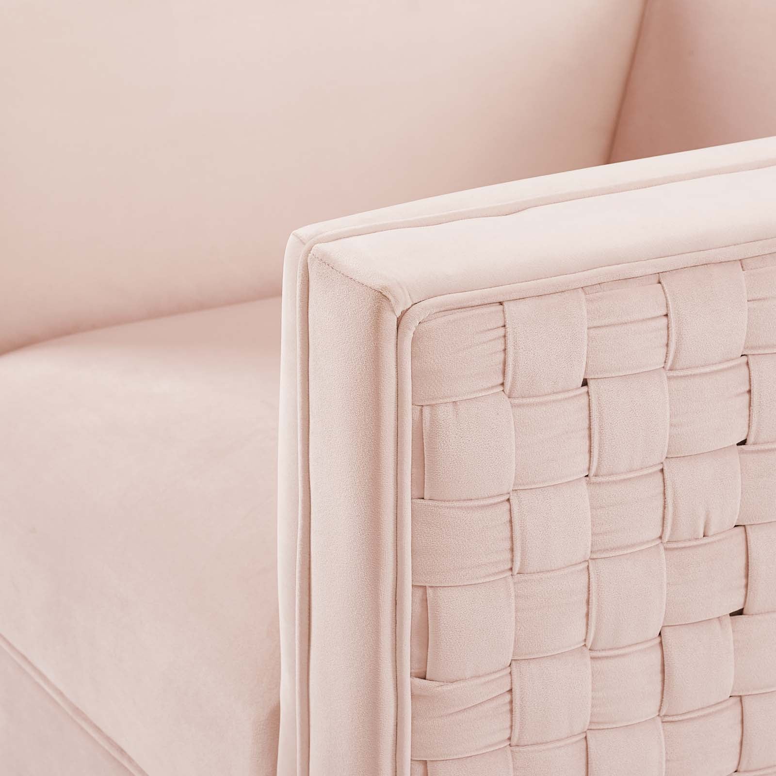 Resonate Performance Velvet Armchair - Image 7