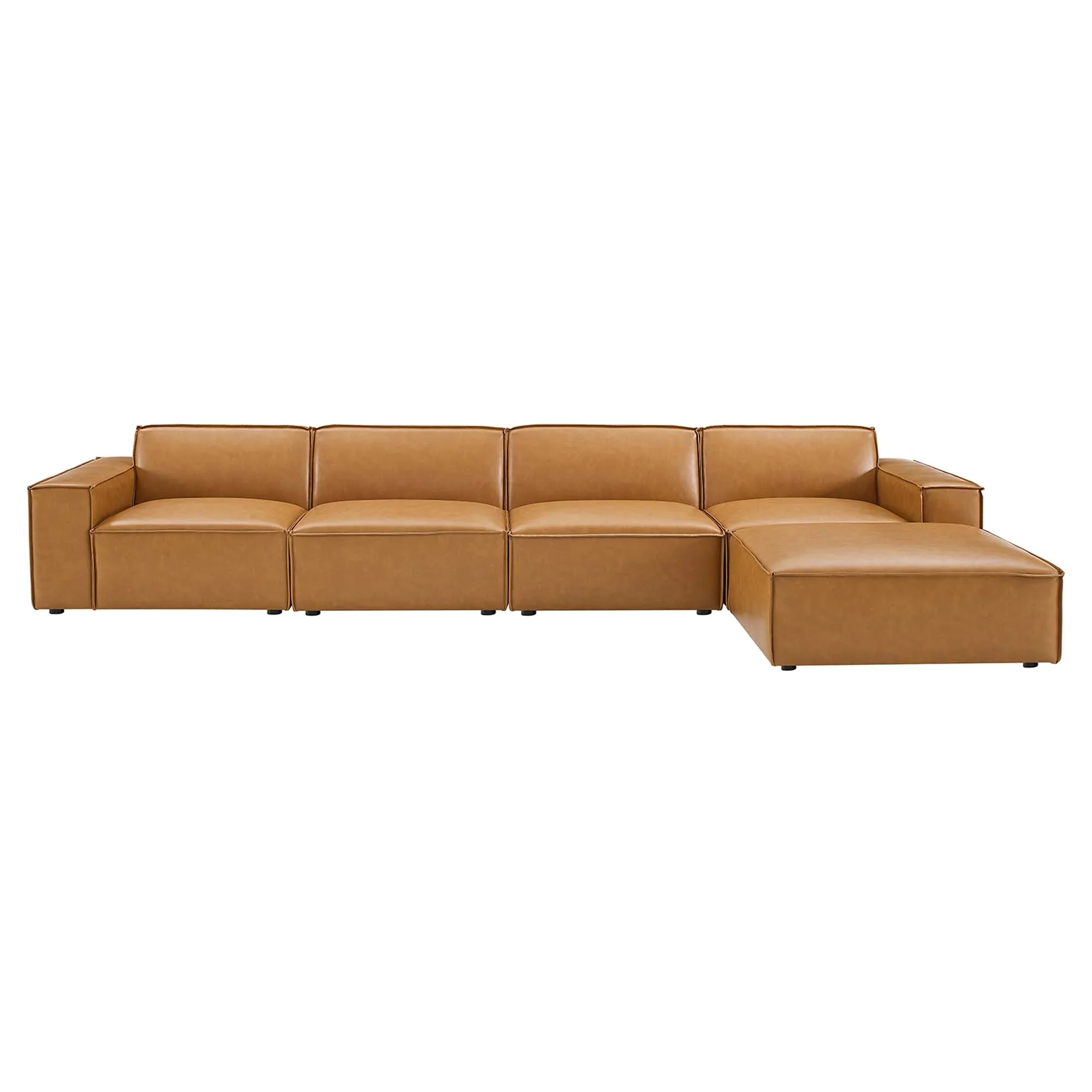Restore 5-Piece Vegan Leather Sectional Sofa - Image 3