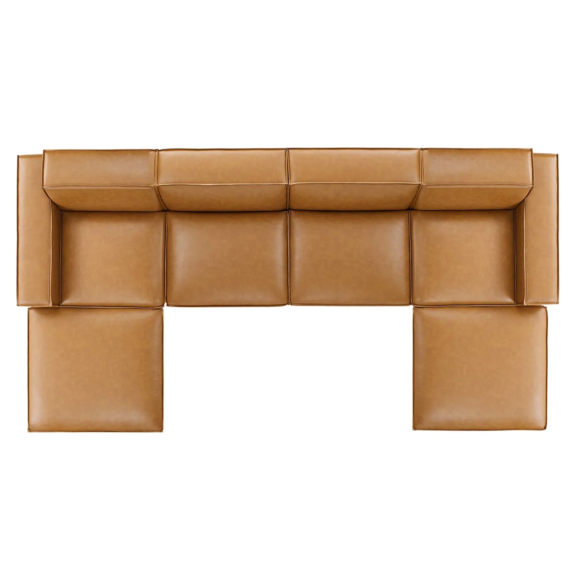Restore 6-Piece Vegan Leather Sectional Sofa - Image 13