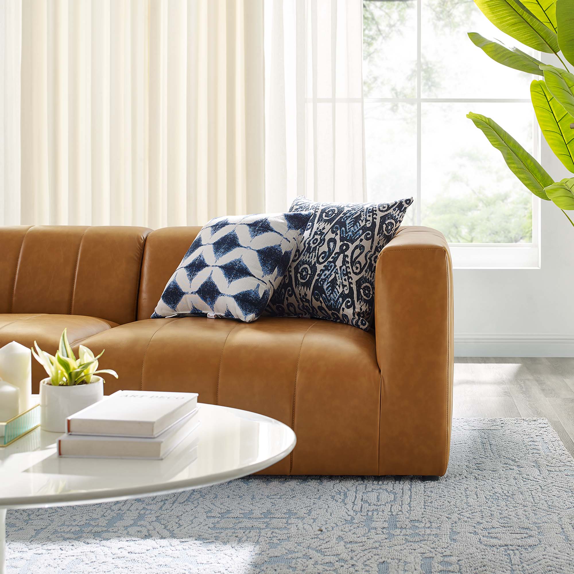 Restore Vegan Leather Sectional Sofa Corner Chair - Image 4