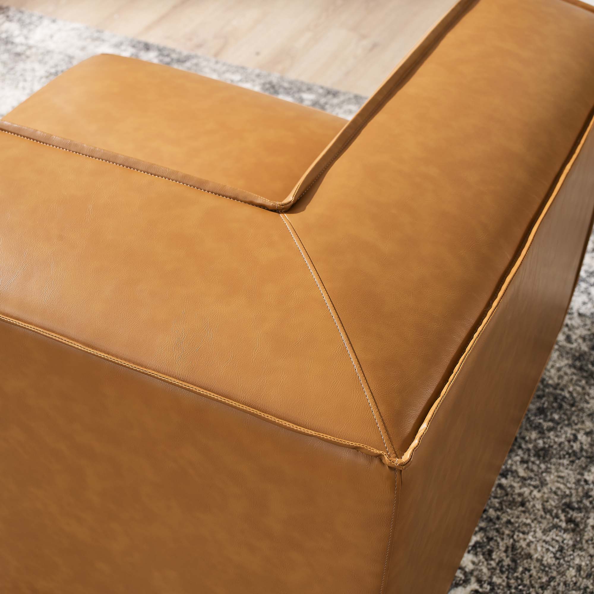 Restore Vegan Leather Sectional Sofa Corner Chair - Image 5