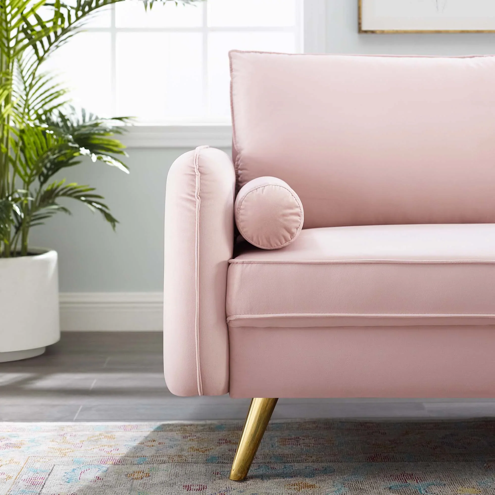 Revive Performance Velvet Sofa - Image 12