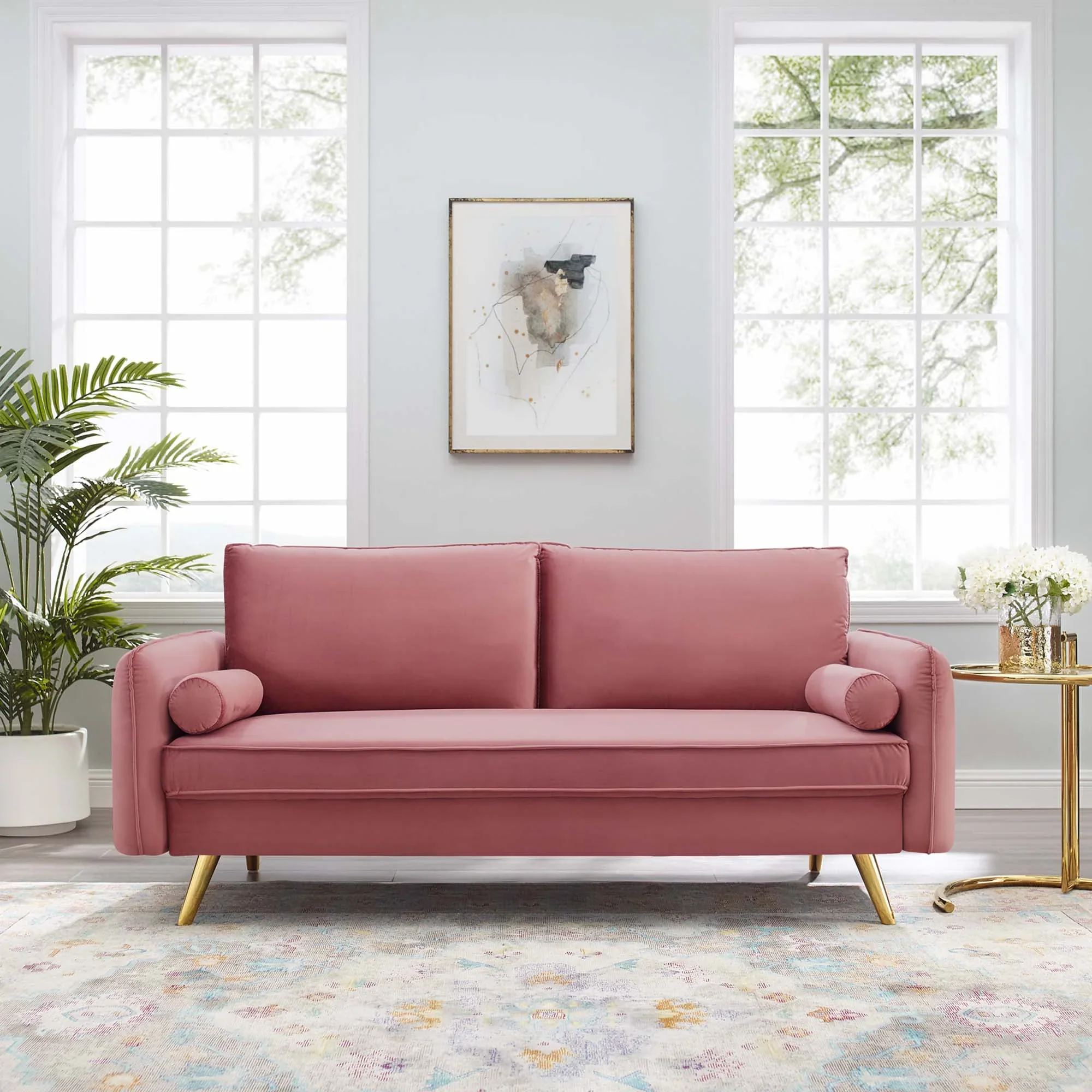 Revive Performance Velvet Sofa - Image 38