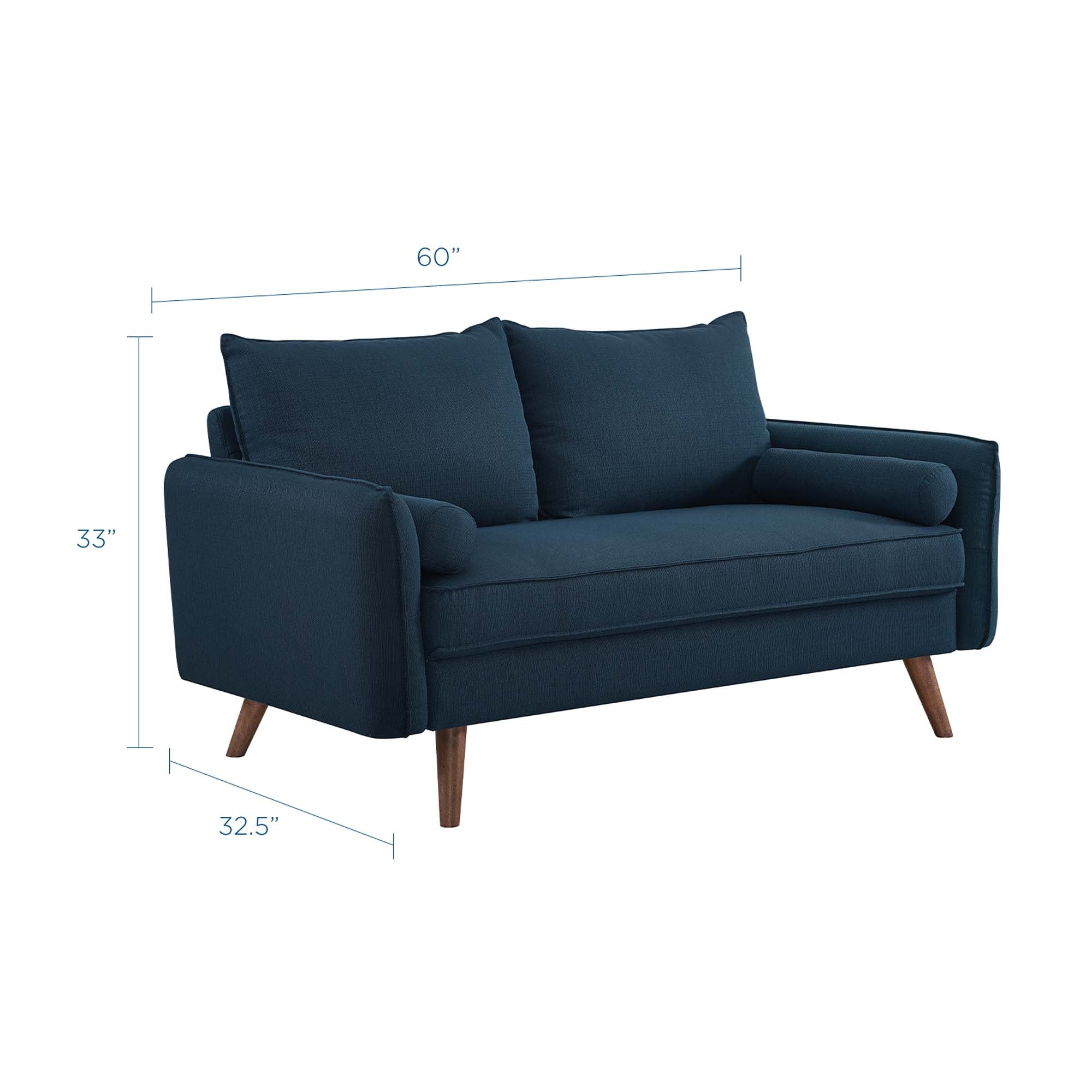 Revive Upholstered Fabric Loveseat - Image 12