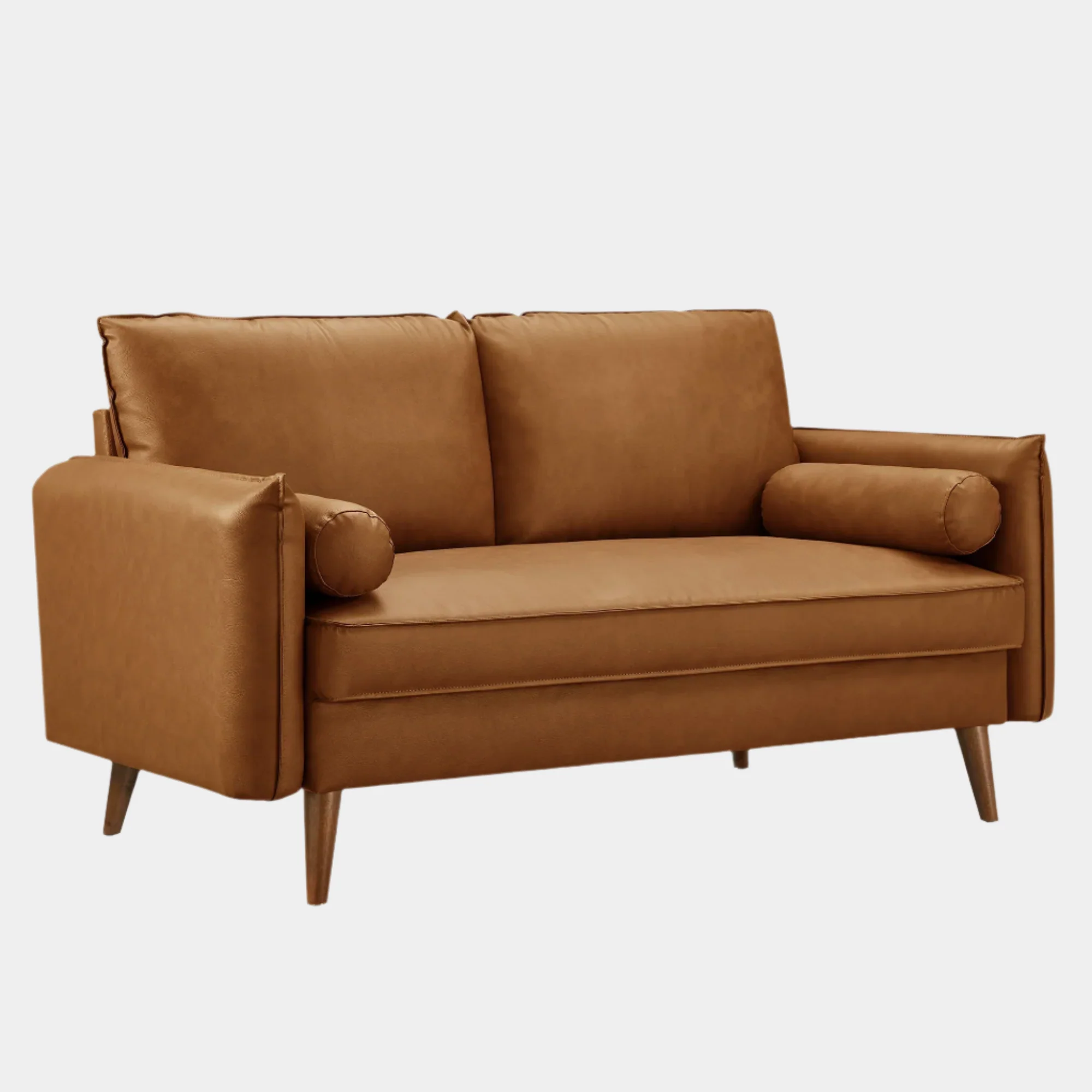 Revive Upholstered Vegan Leather Loveseat - Image 10
