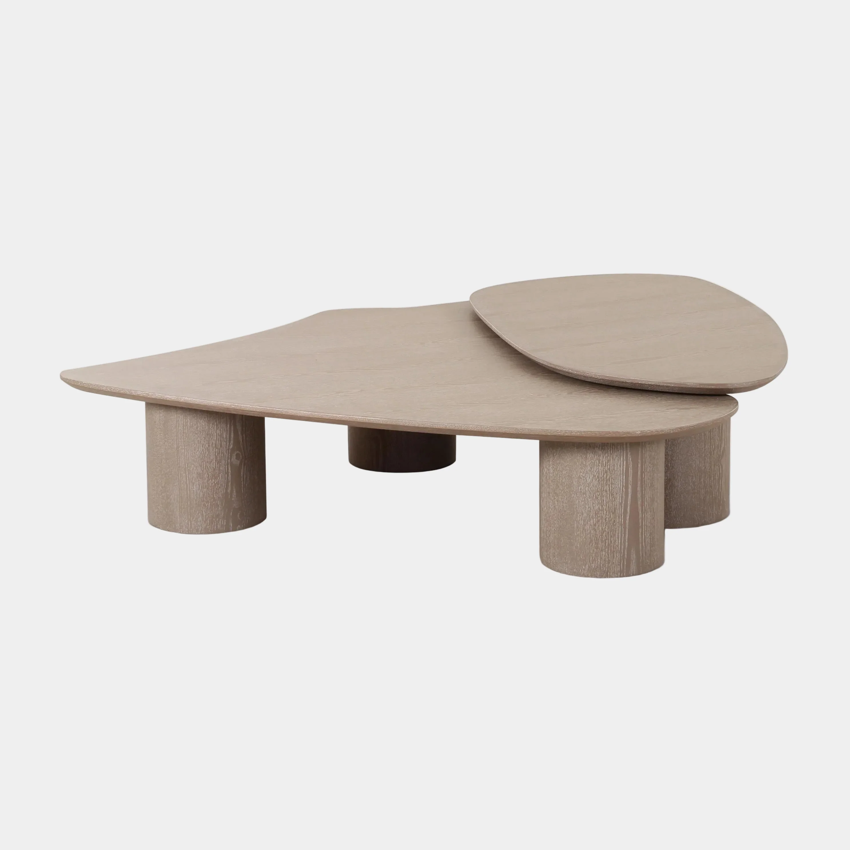 Rhema 2-Piece Washed Ash Nesting Coffee Table Set